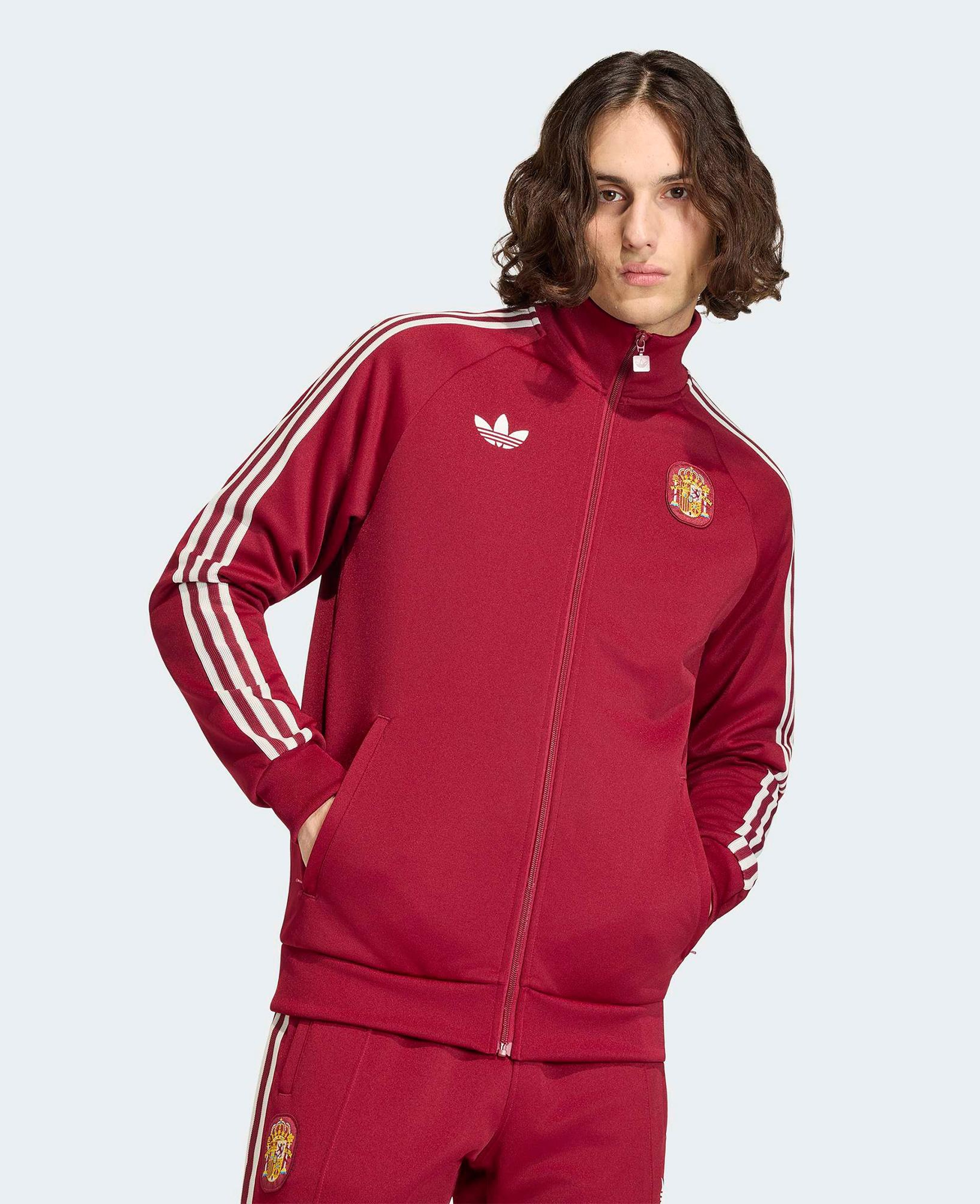 adidas İspanya Milli Takım Erkek Bordo Eşofman Üstü