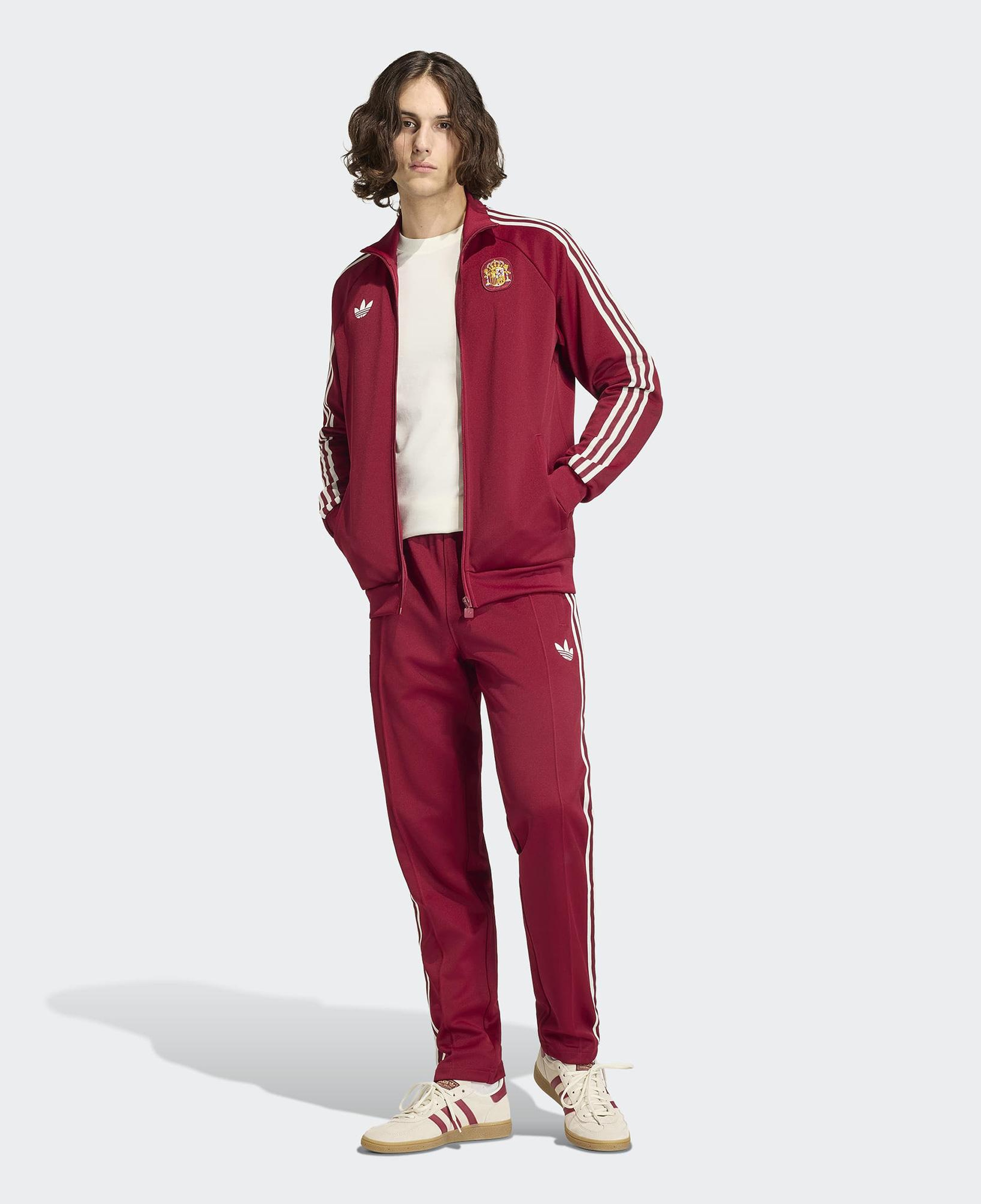 adidas İspanya Milli Takım Erkek Bordo Eşofman Üstü