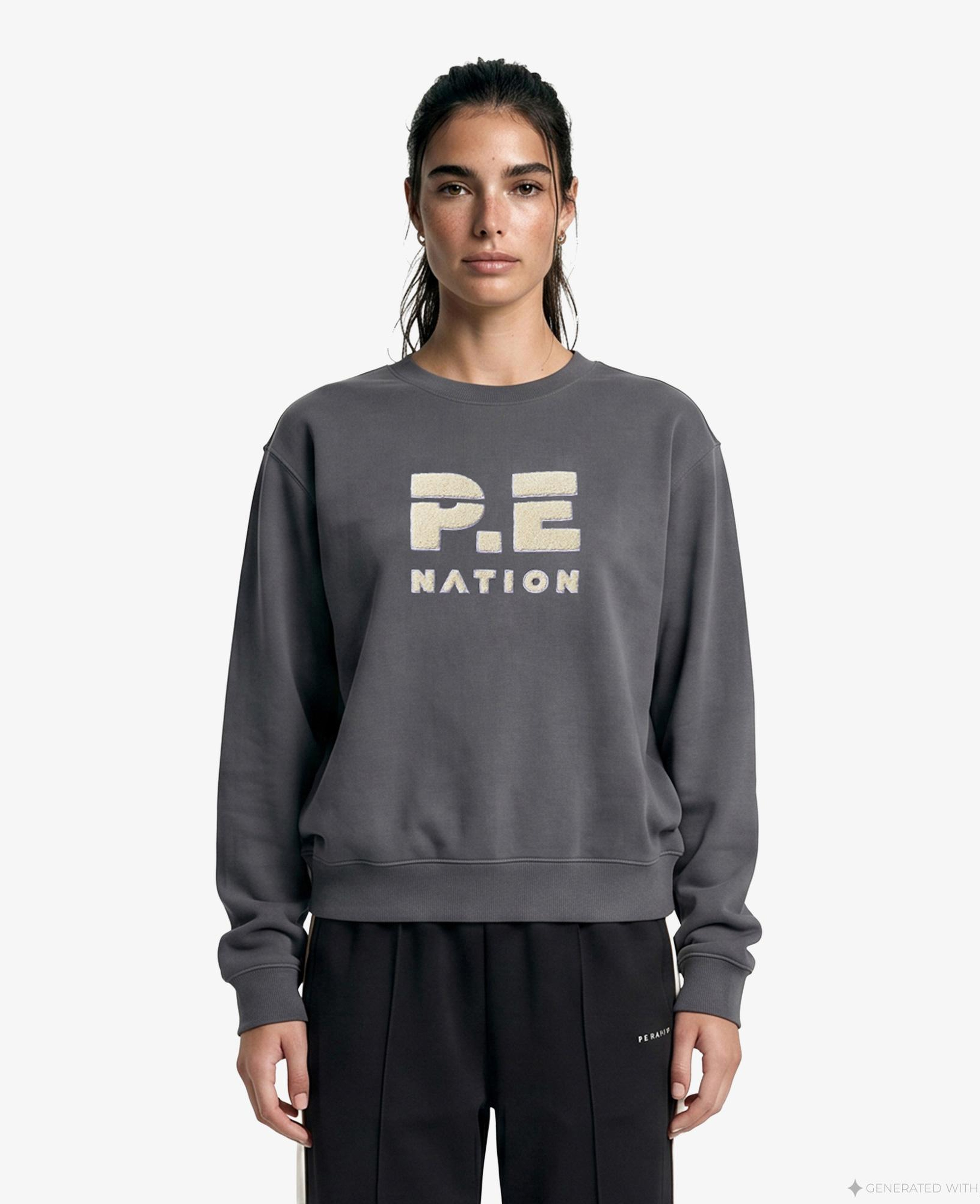 P.E Nation Heads Up 2 Kadın Gri Sweatshirt