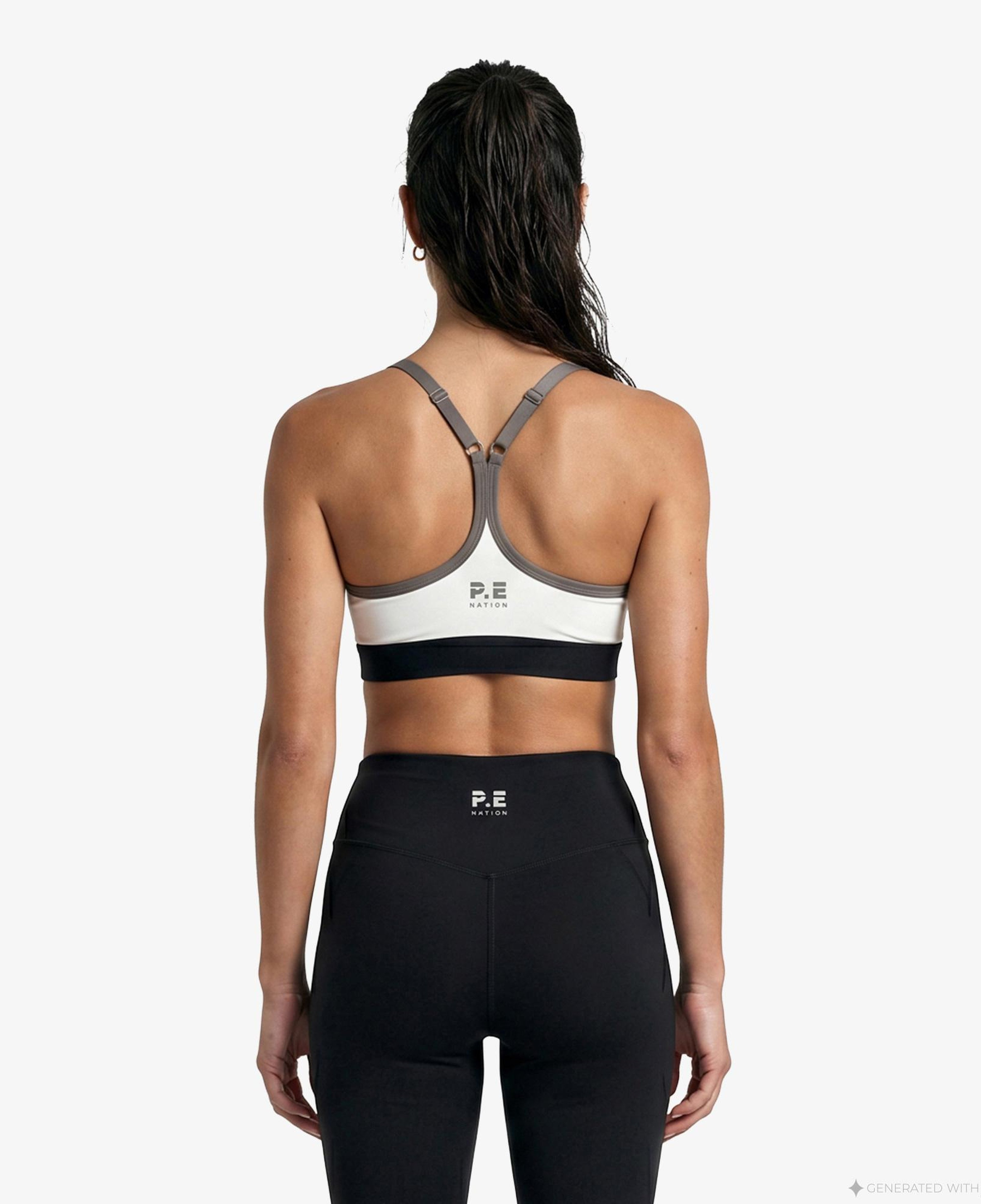 P.E Nation Signature Sports Kadın Beyaz Bra