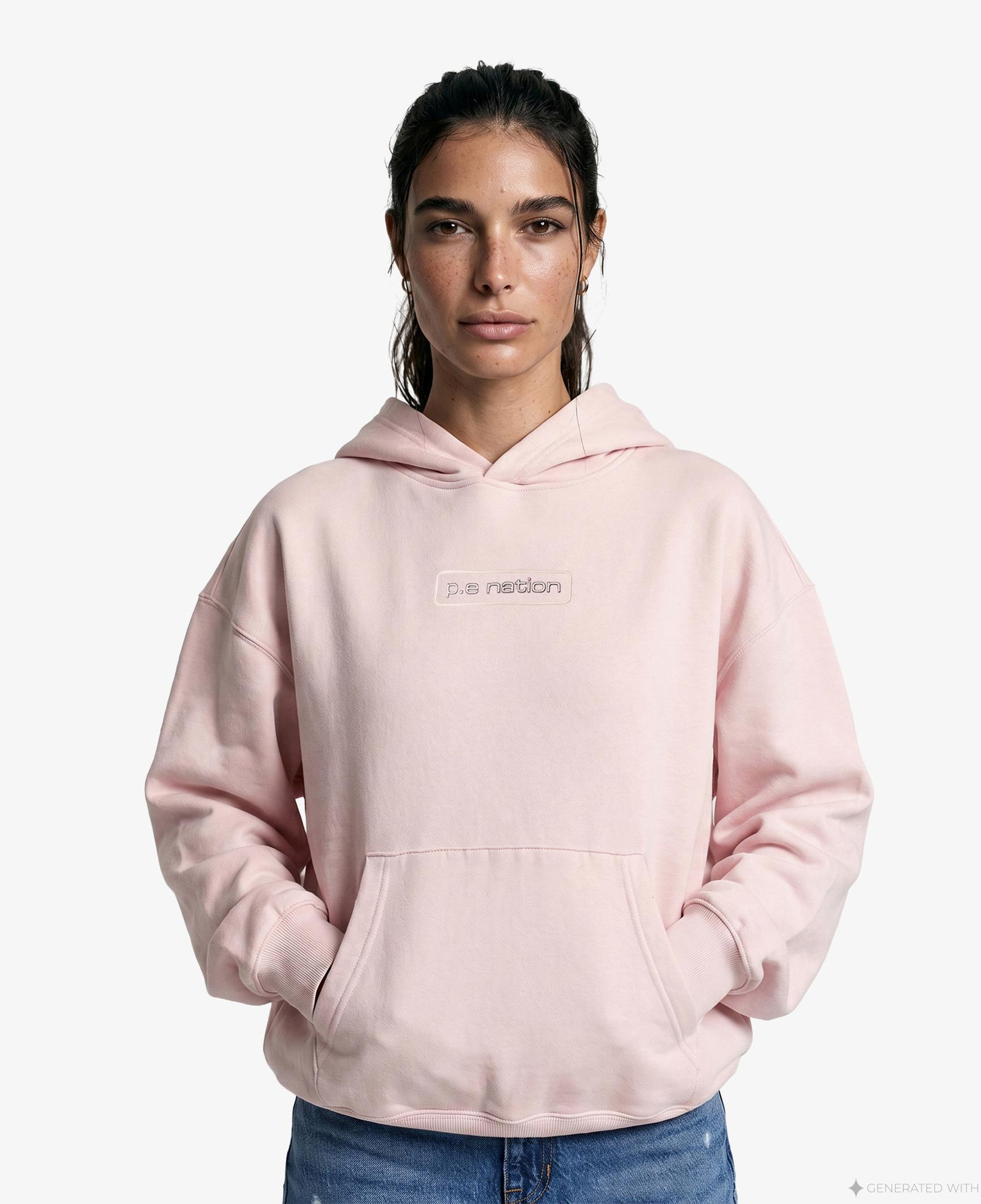 P.E Nation Peak Kadın Pembe Hoodie