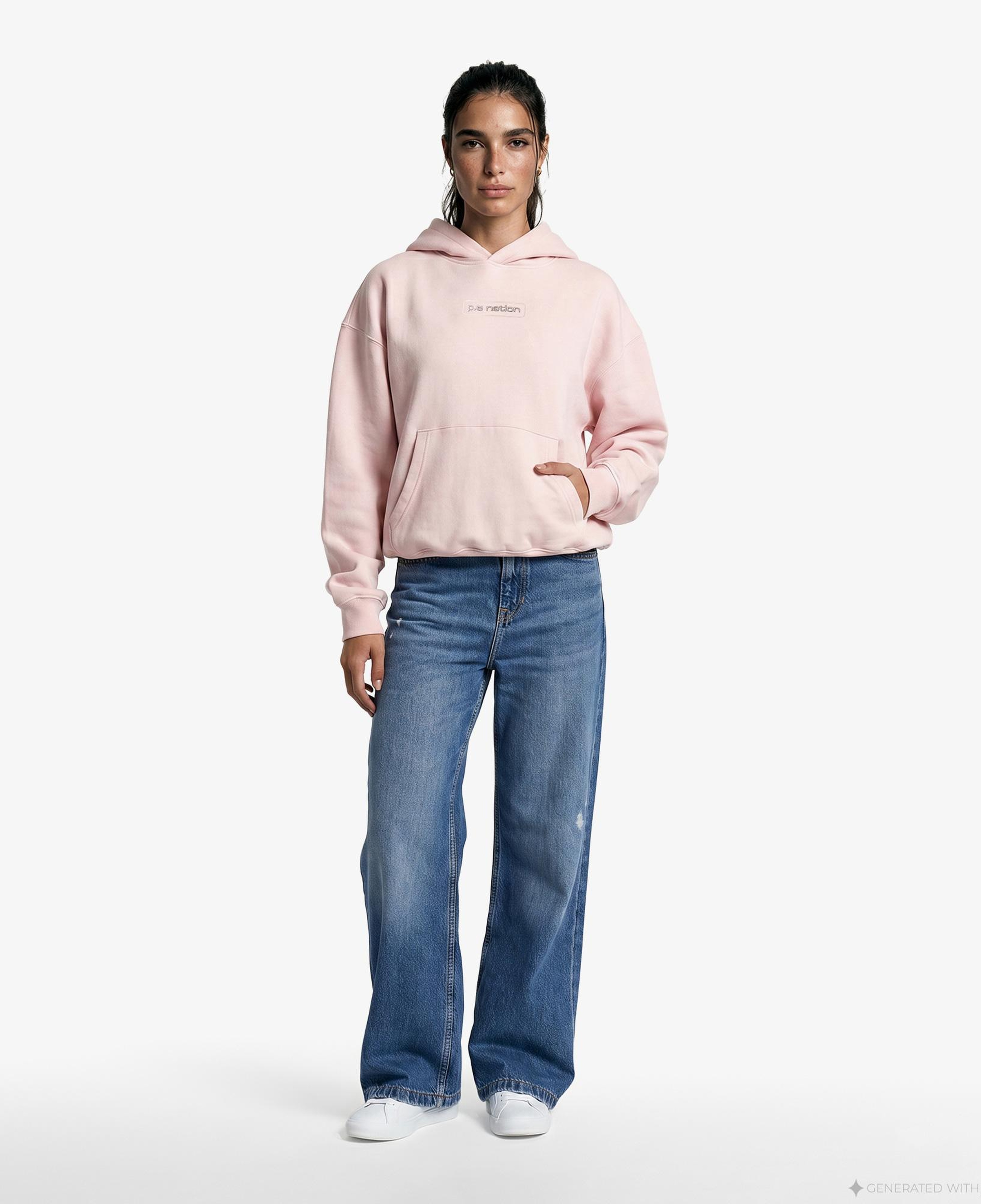 P.E Nation Peak Kadın Pembe Hoodie