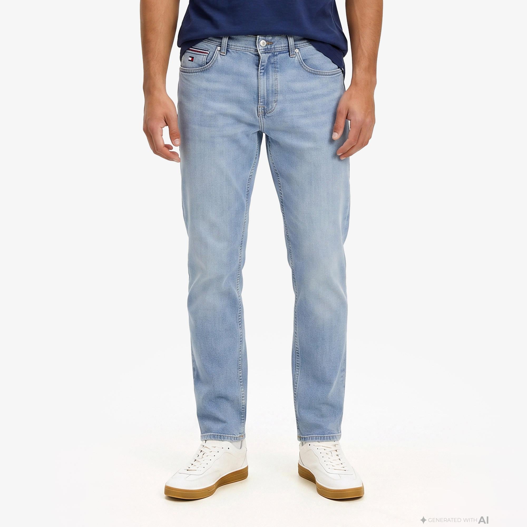 Tommy Hilfiger Erkek Mavi Pantolon