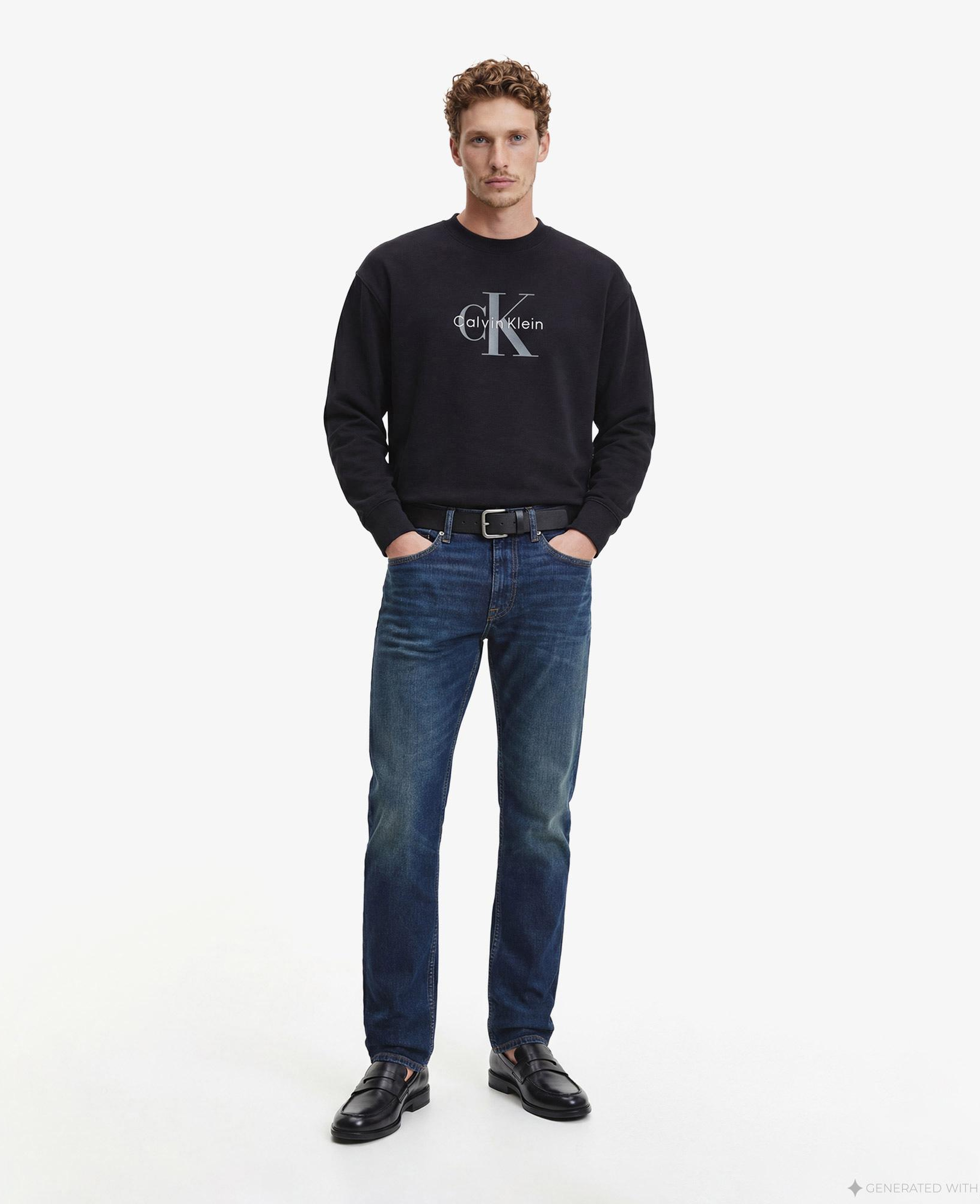 Calvin Klein Slim Vine Street Erkek Mavi Jean
