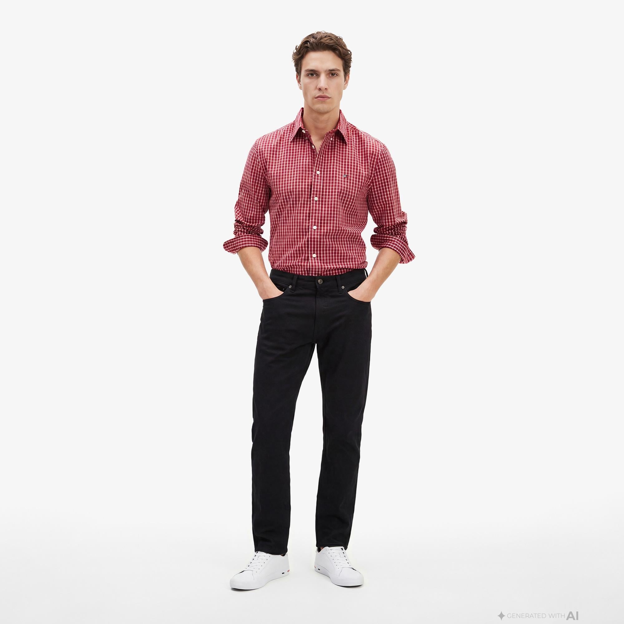 Tommy Hilfiger Denim Mainline Erkek Siyah Jean