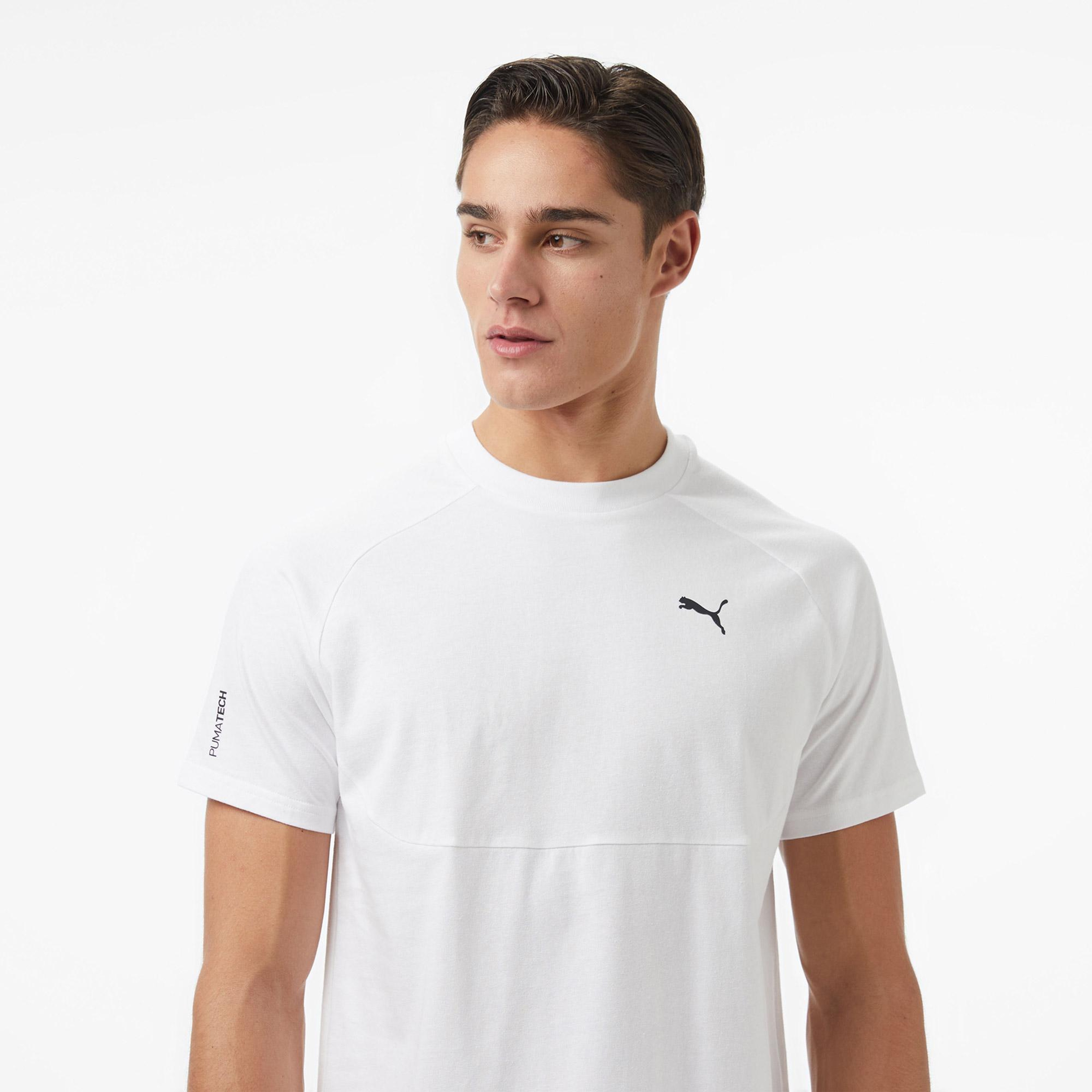Puma tech  Erkek Beyaz T-Shirt