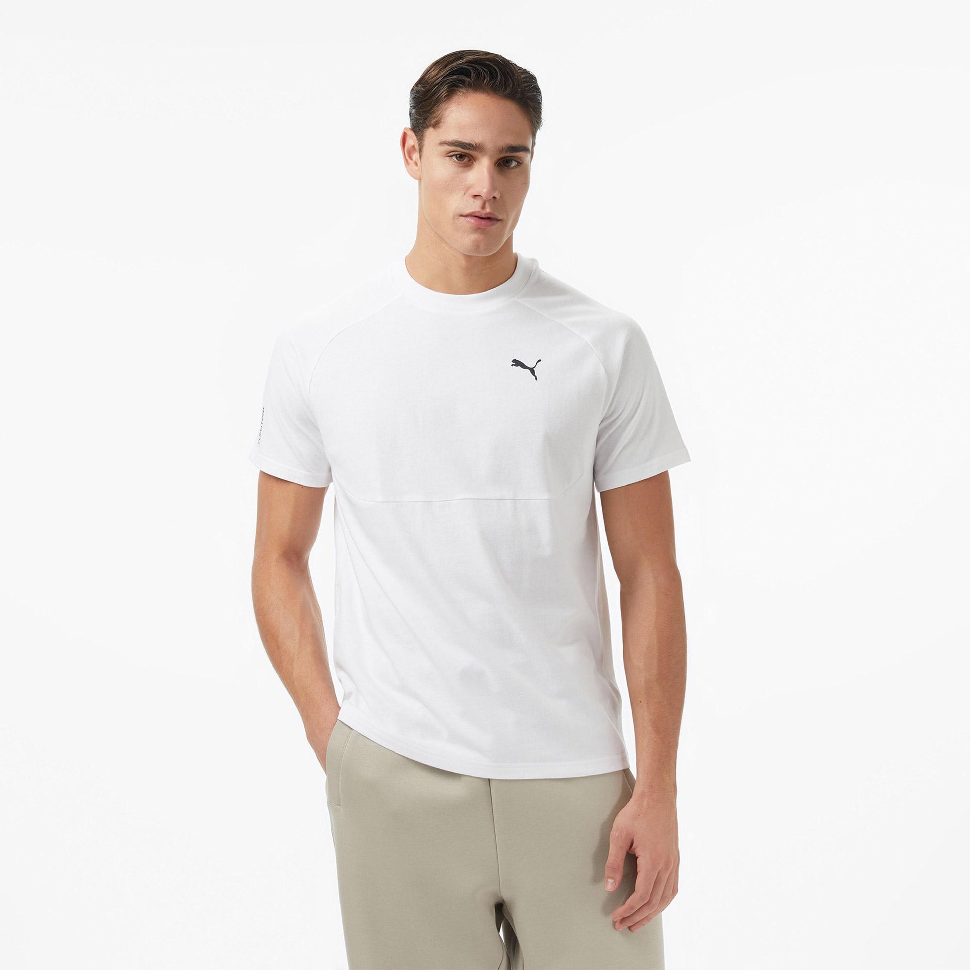 Puma tech  Erkek Beyaz T-Shirt