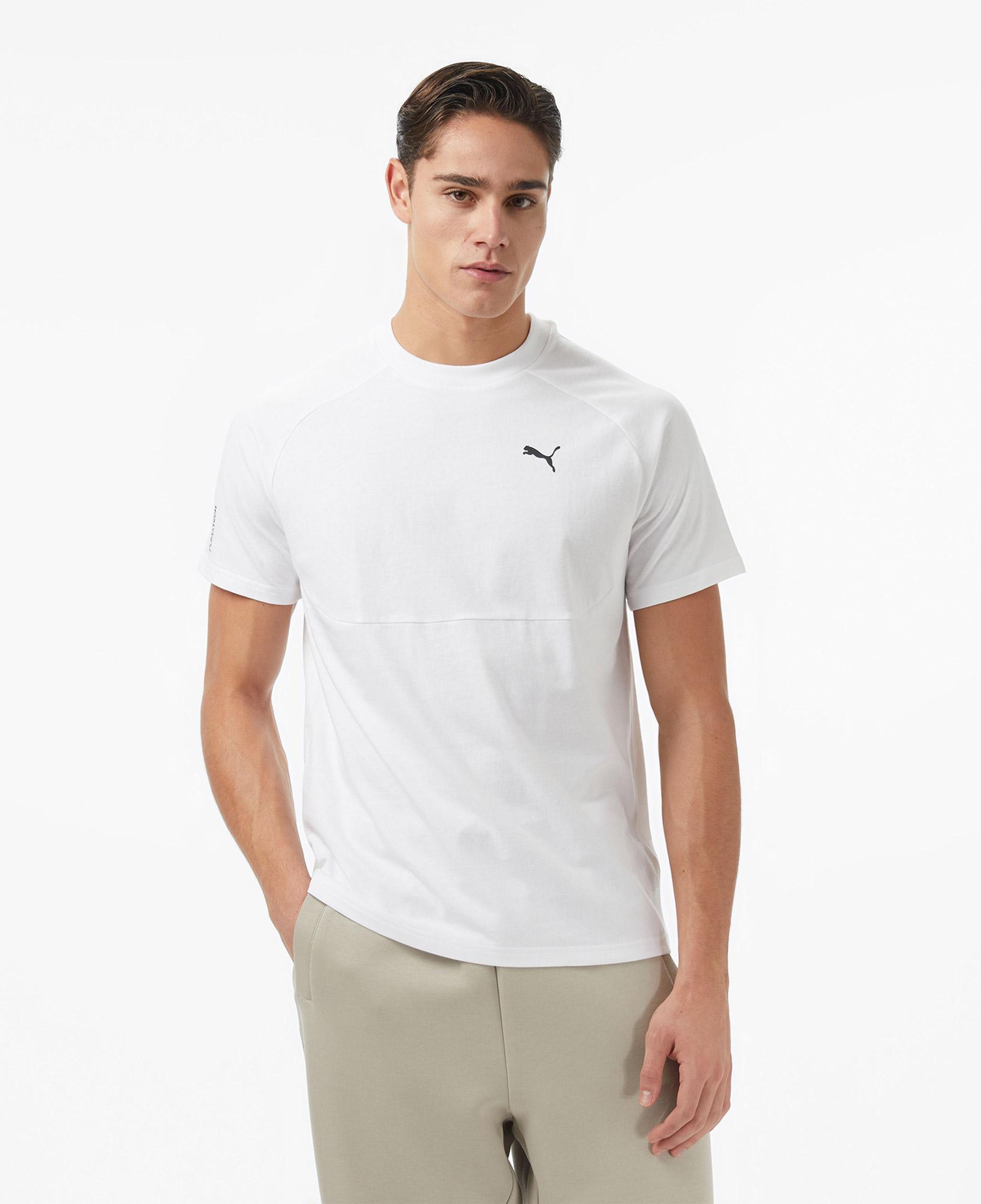 Puma tech Erkek Beyaz T-Shirt