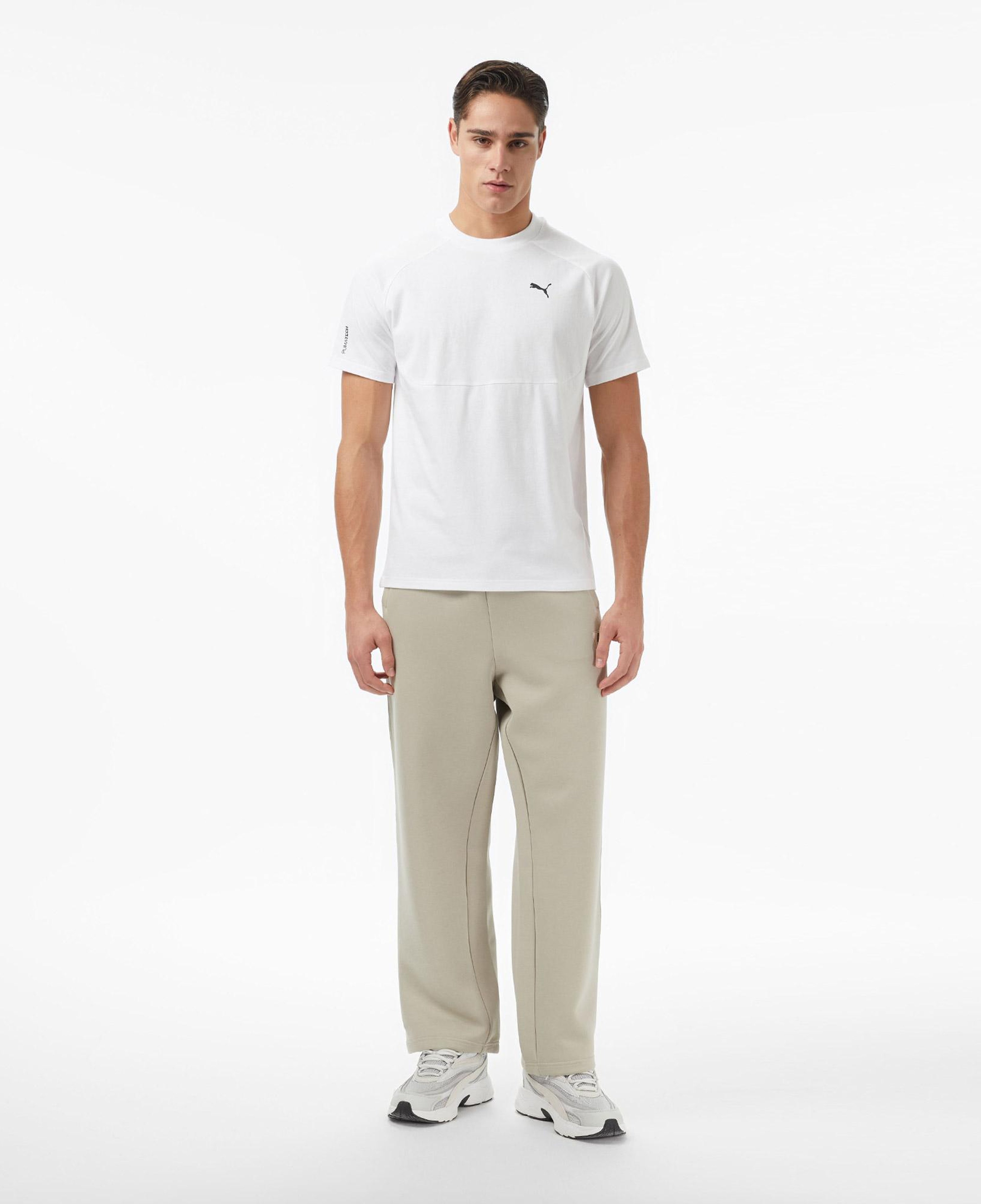 Puma tech Erkek Beyaz T-Shirt
