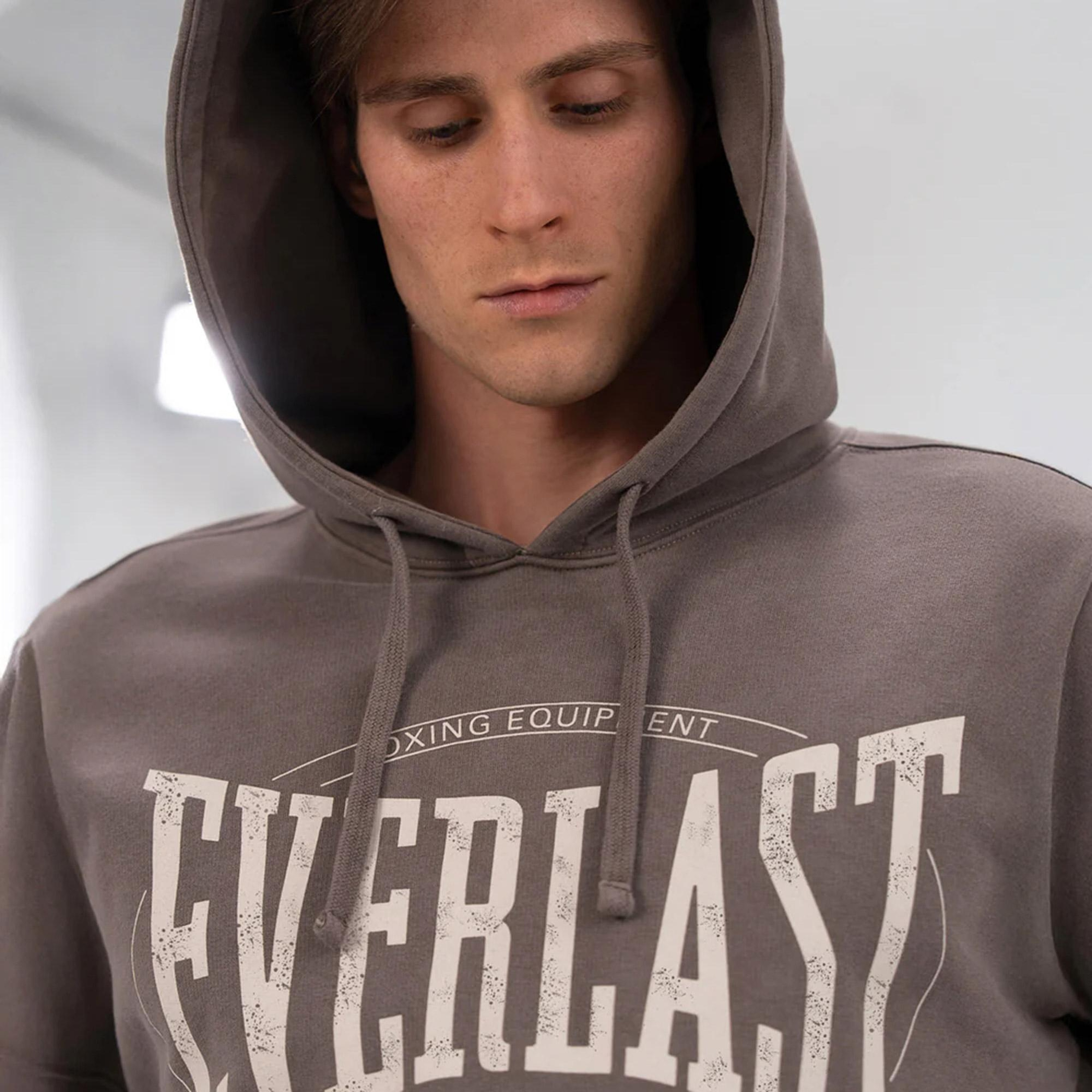 Everlast Authentic Boxing Oversize Erkek Gri Sweatshirt