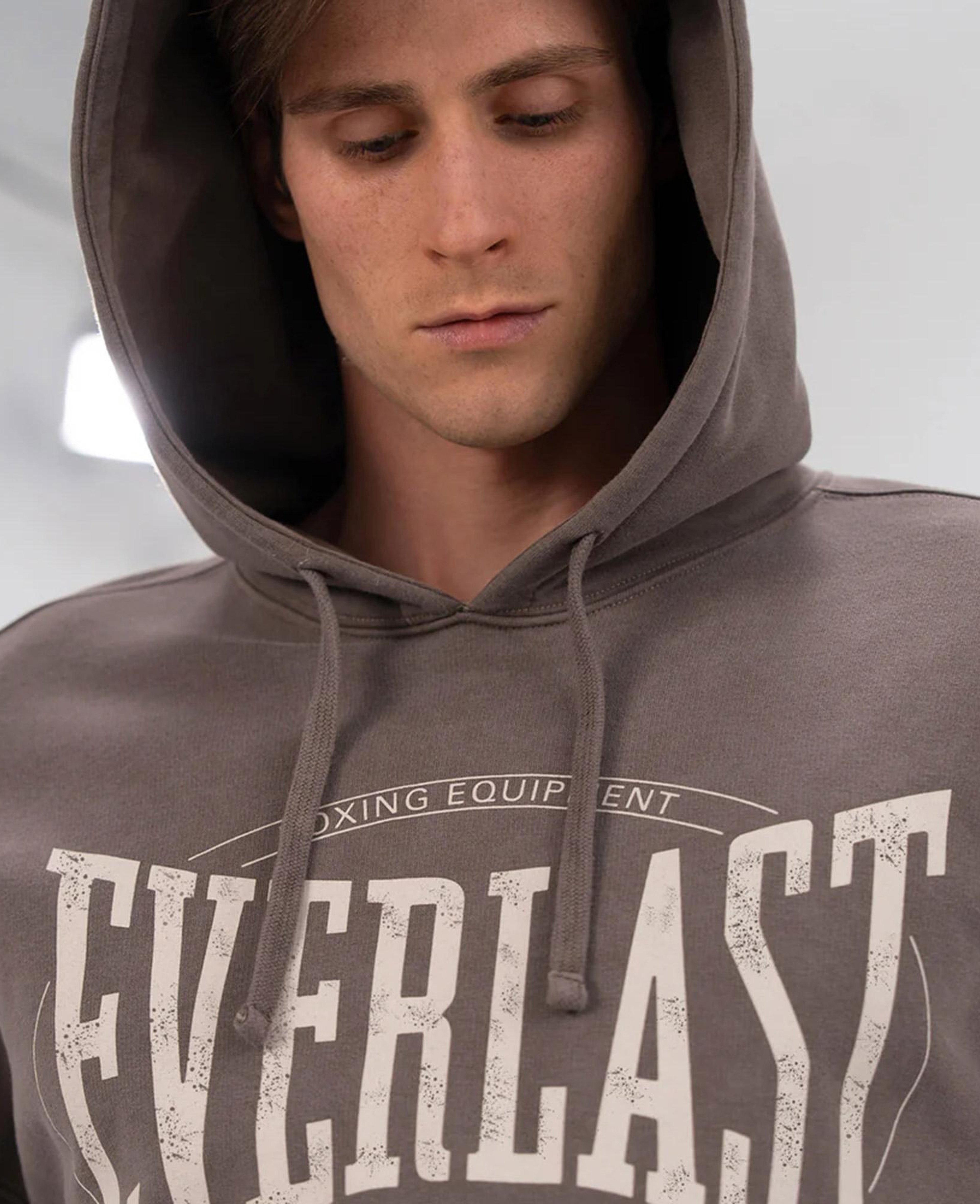 Everlast Authentic Boxing Oversize Erkek Gri Sweatshirt