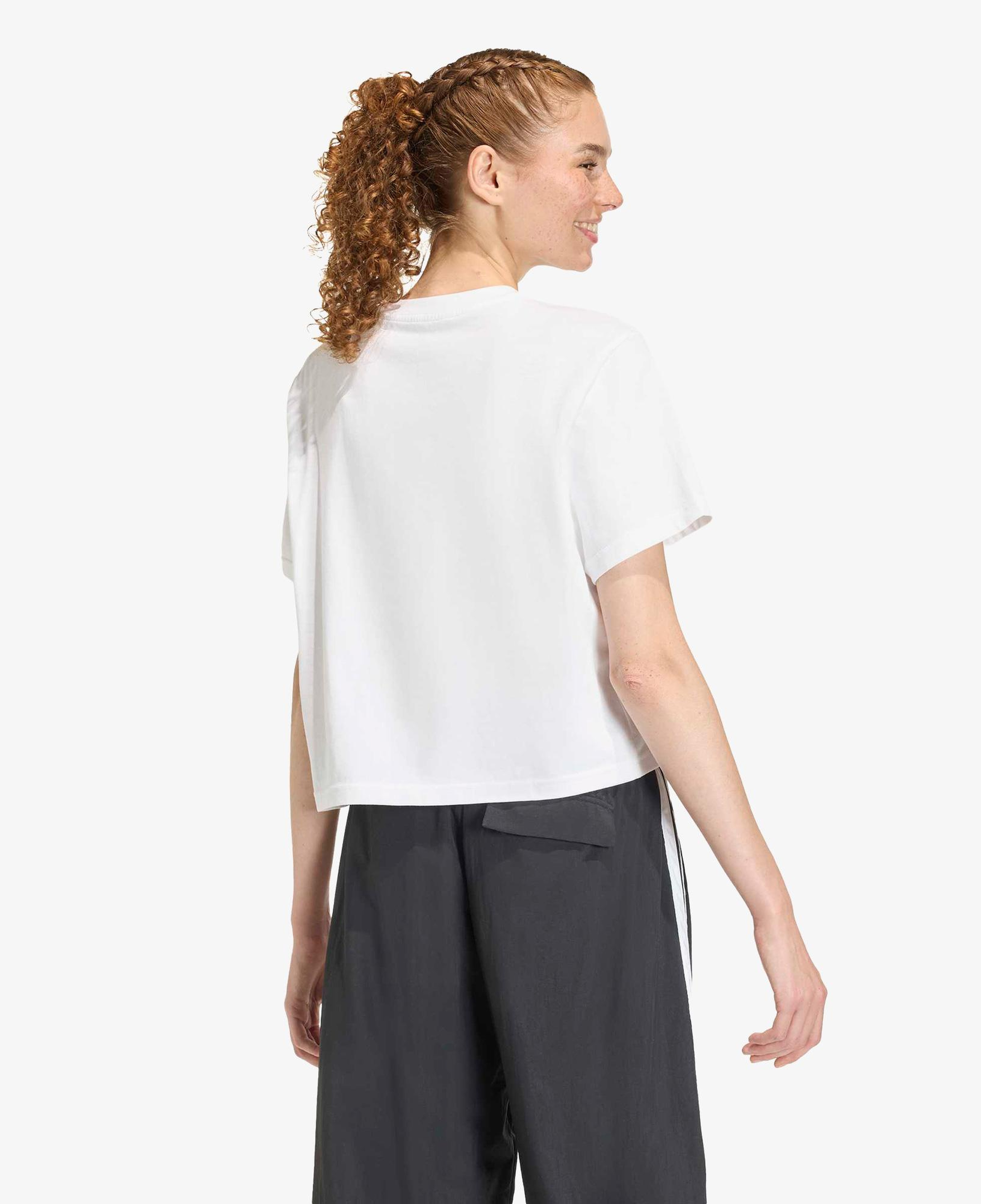 adidas Food Graphic Cropped Kadın Beyaz T-Shirt