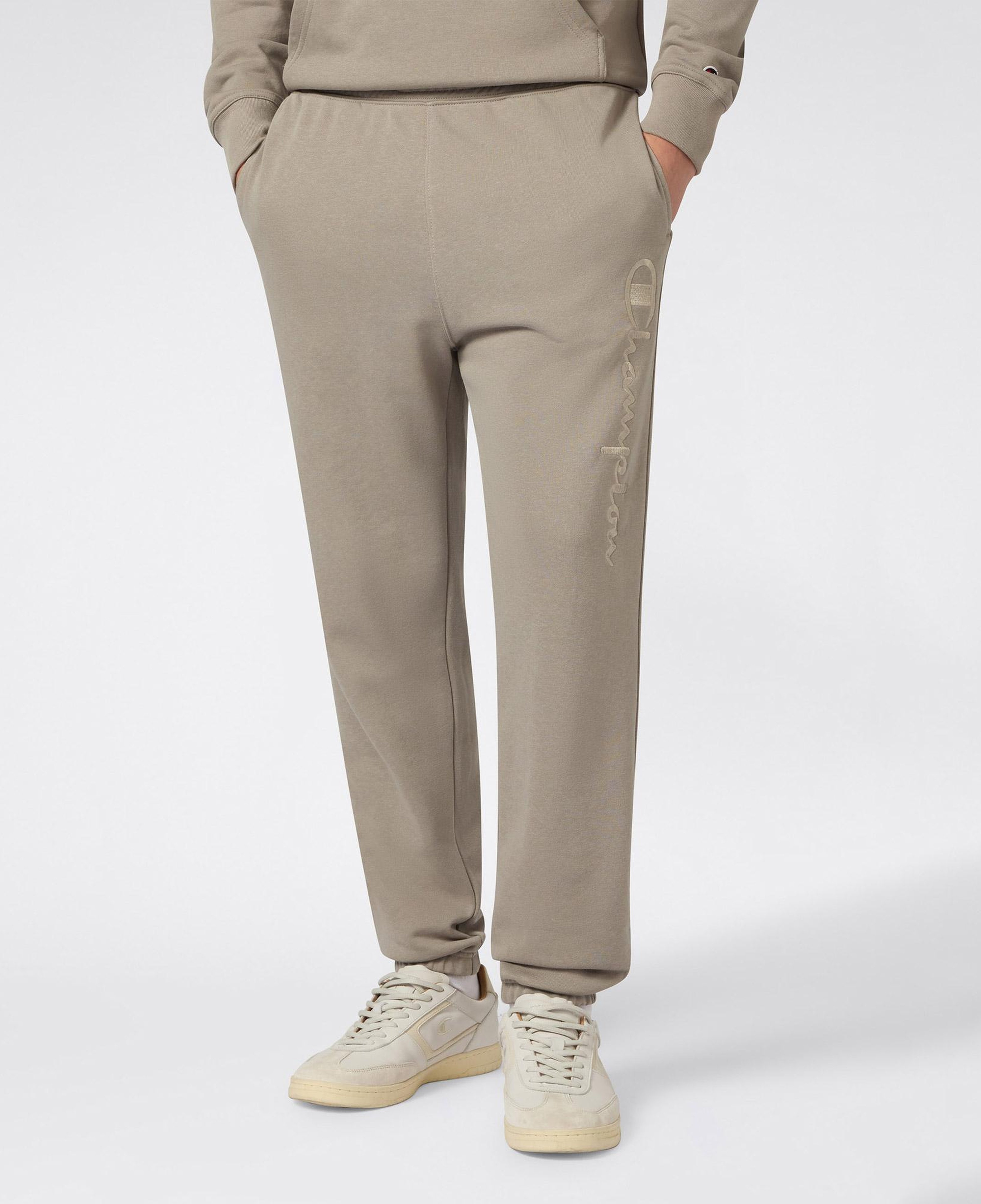 Champion Elastic Cuff Pants Erkek Gri Eşofman Altı