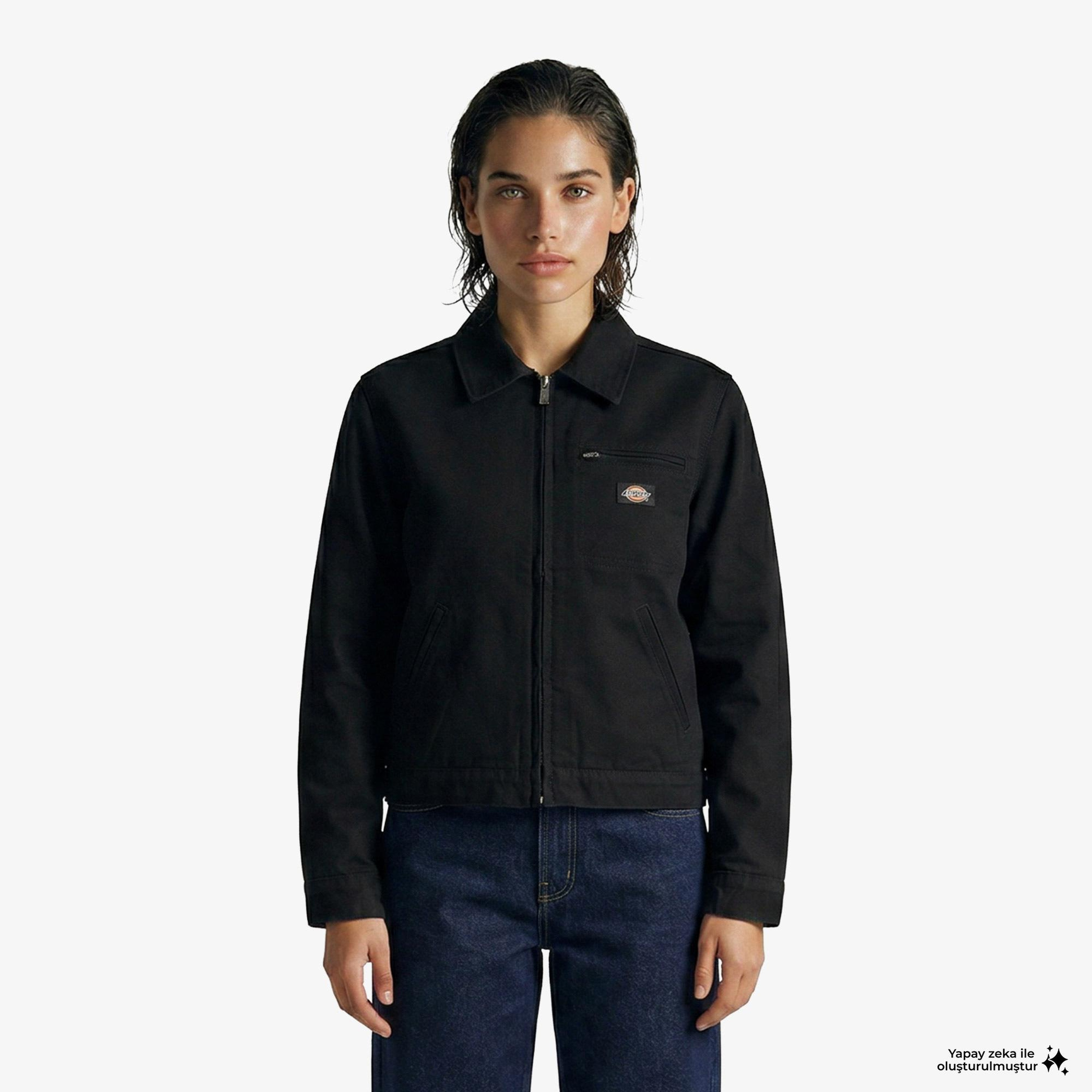 Dickies Unlined Canvas Painter Kadın Siyah Ceket