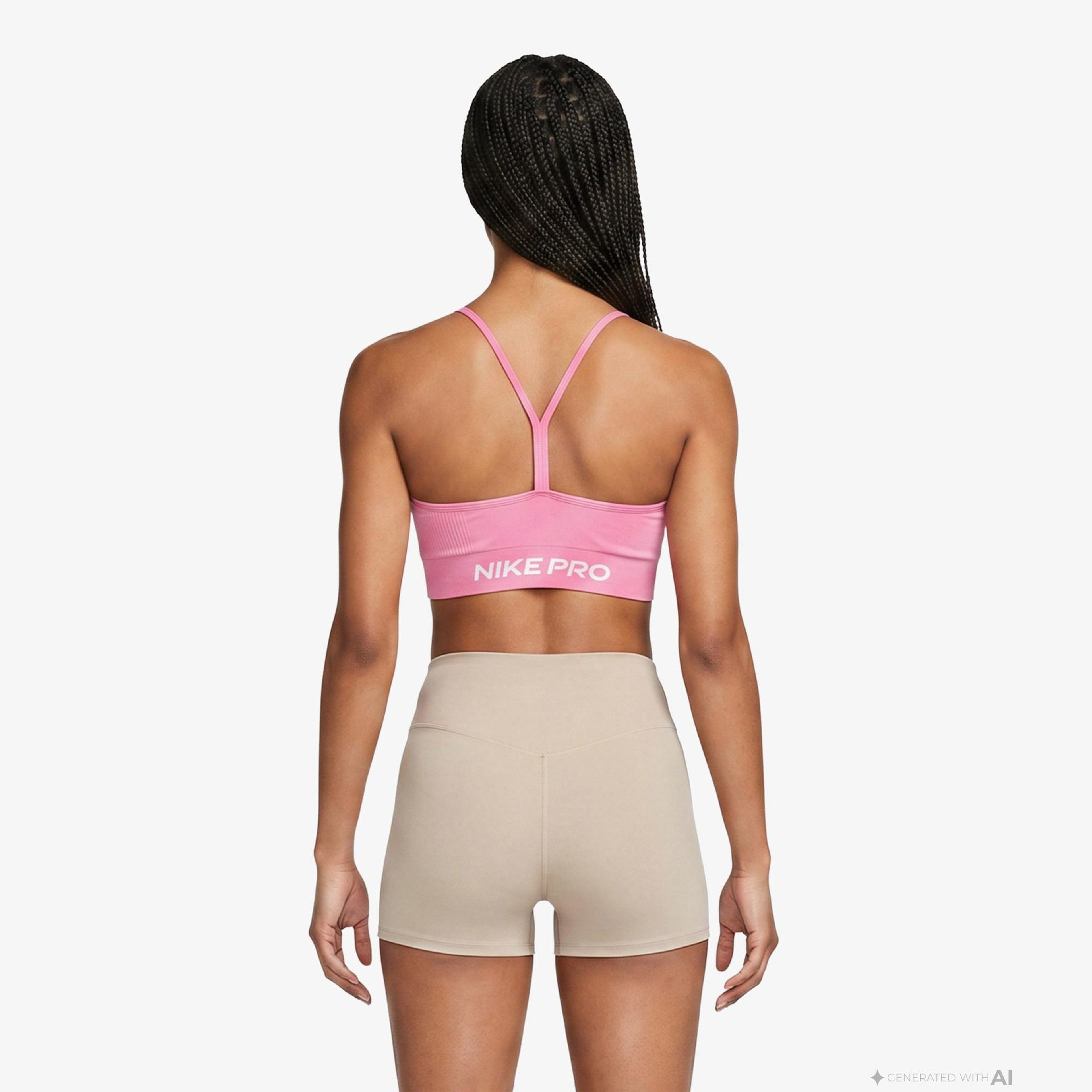 Nike Pro Dri-Fit Seamless Kadın Pembe Bra