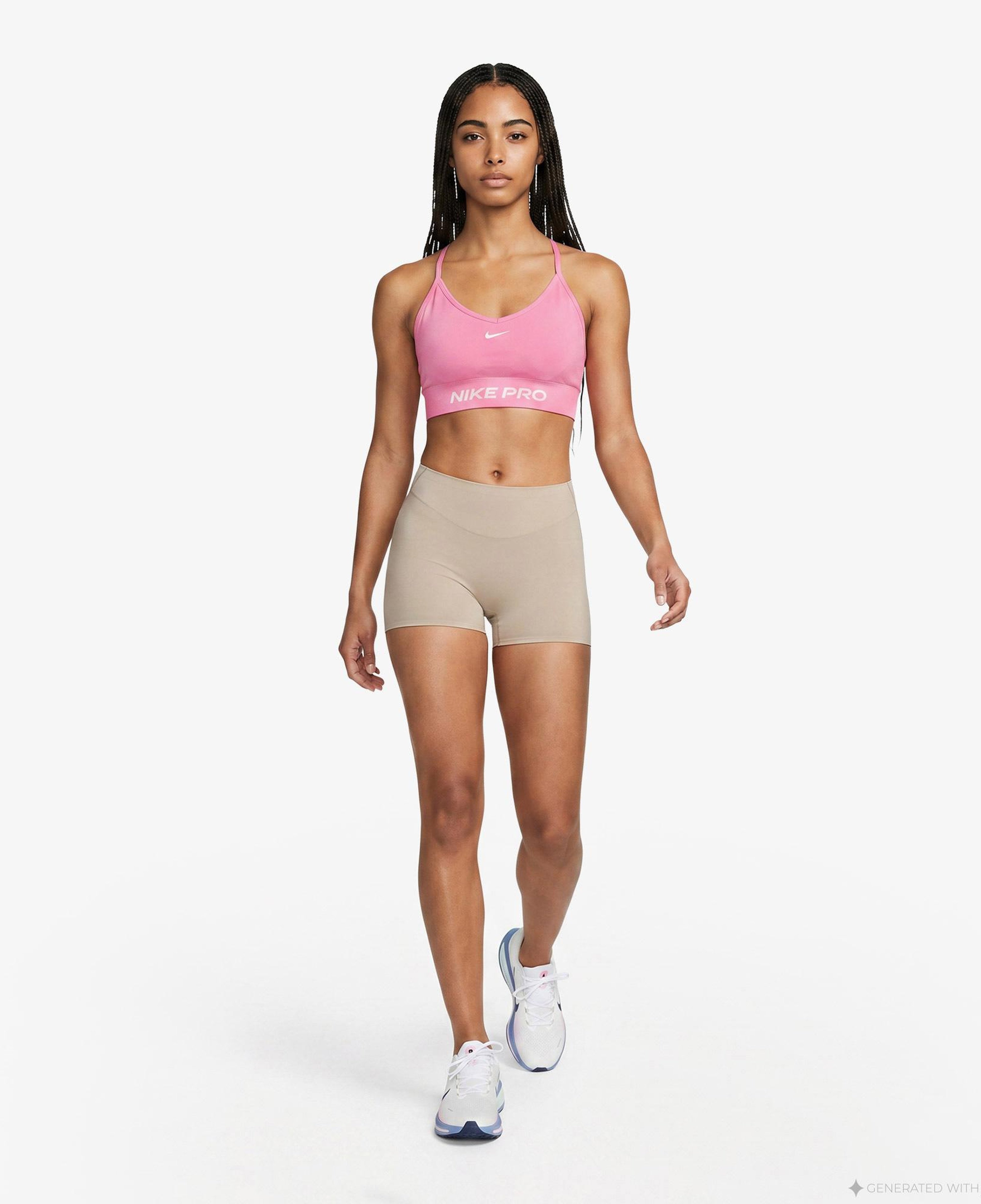Nike Pro Dri-Fit Seamless Kadın Pembe Bra