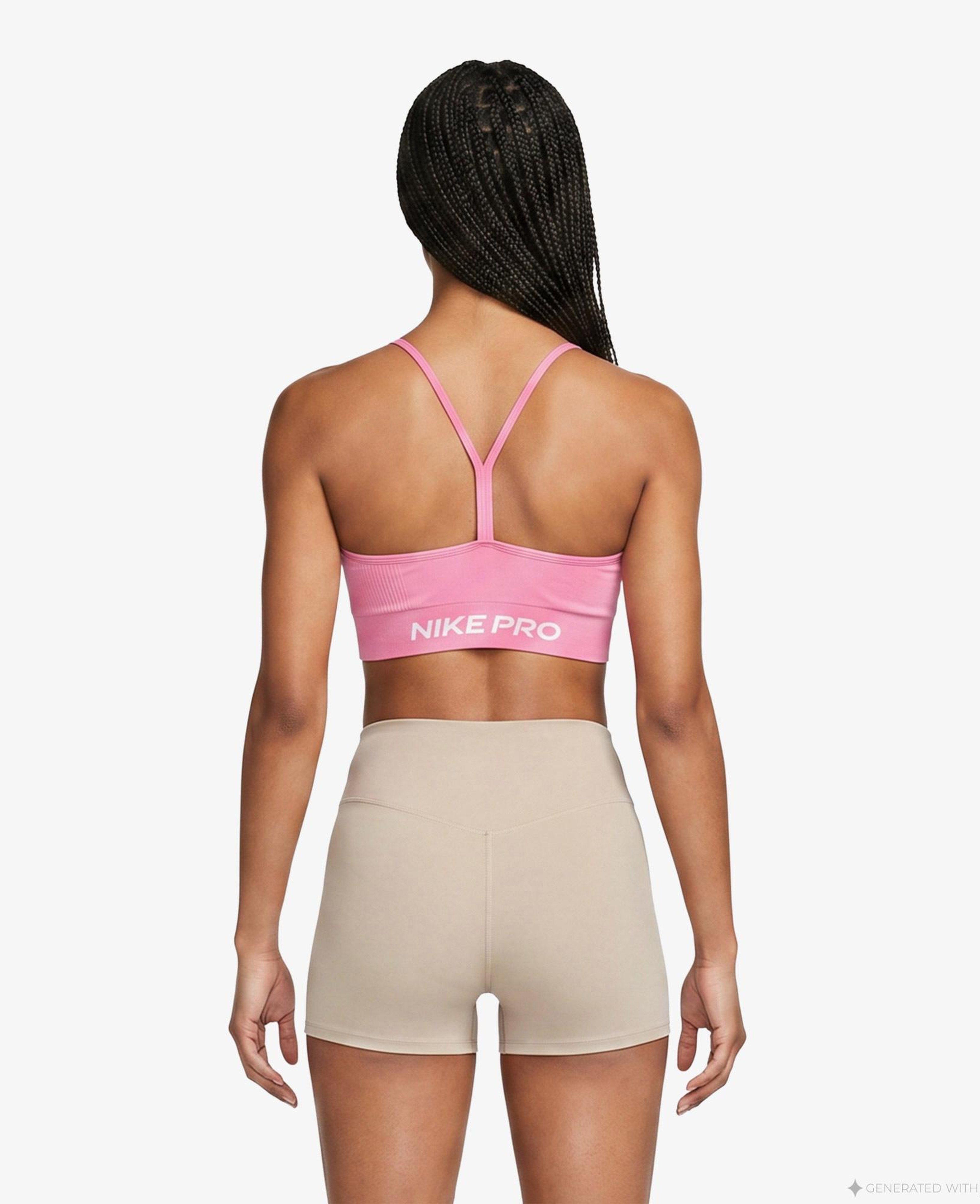 Nike Pro Dri-Fit Seamless Kadın Pembe Bra