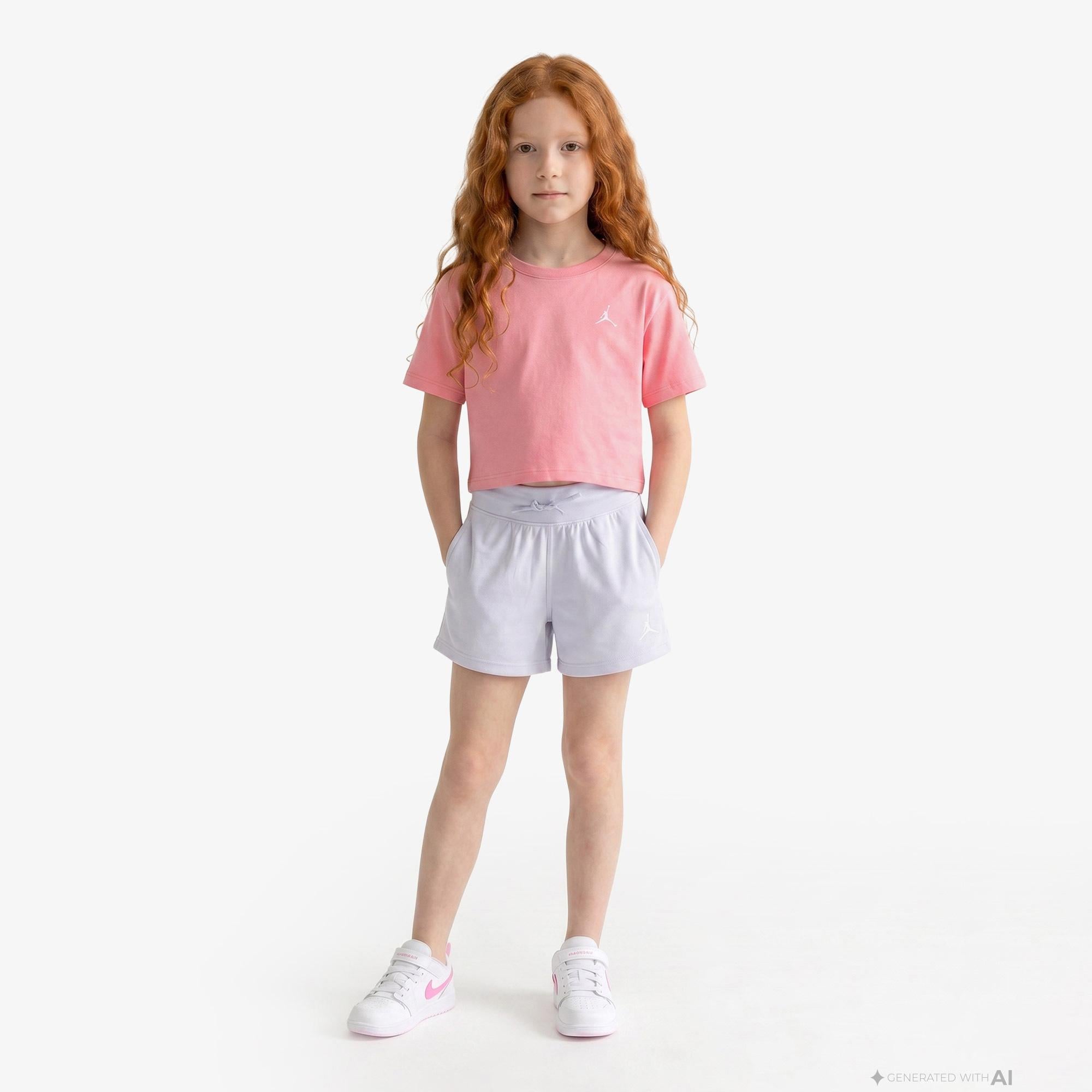 Jordan Brooklyn Essentials Çocuk Pembe T-Shirt