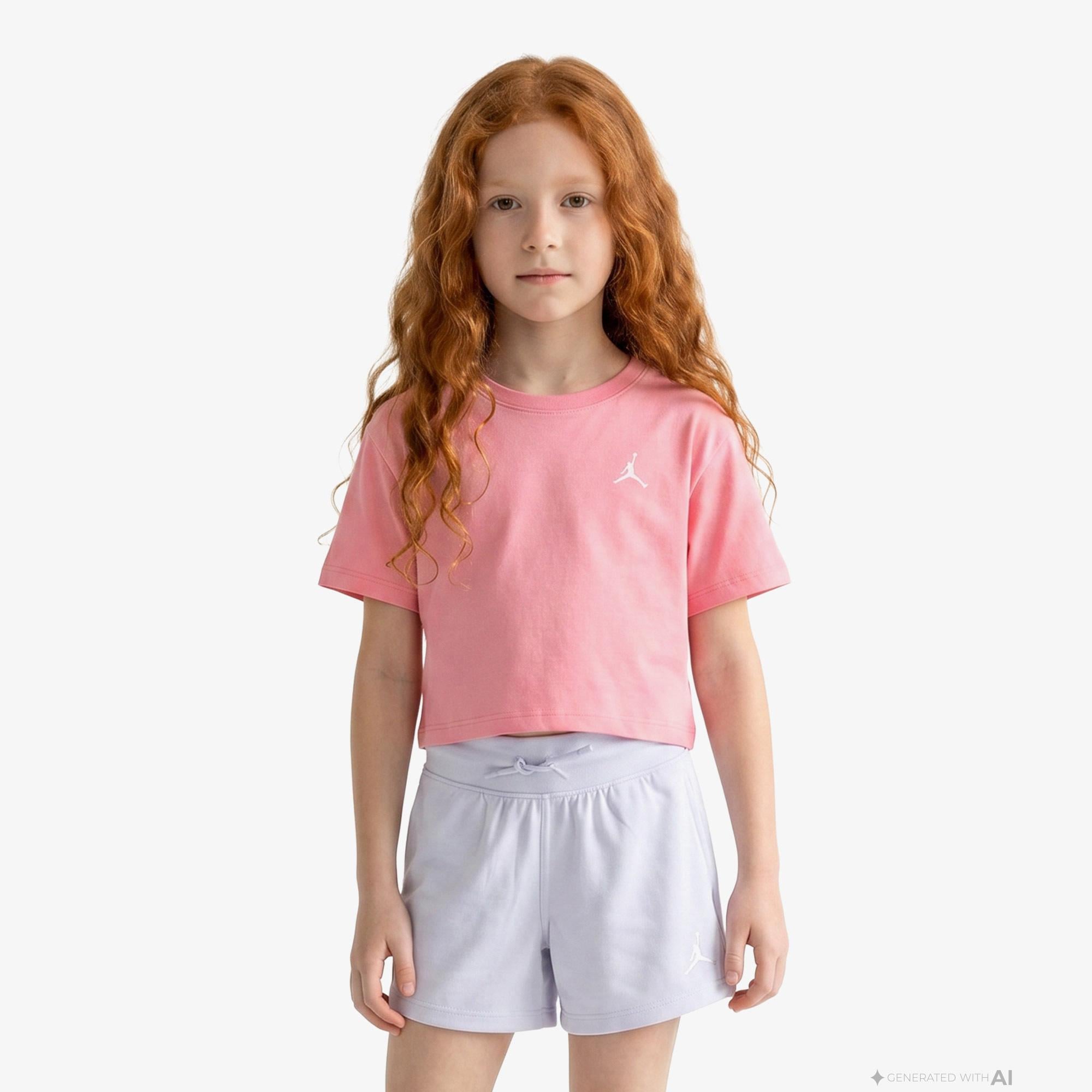 Jordan Brooklyn Essentials Çocuk Pembe T-Shirt