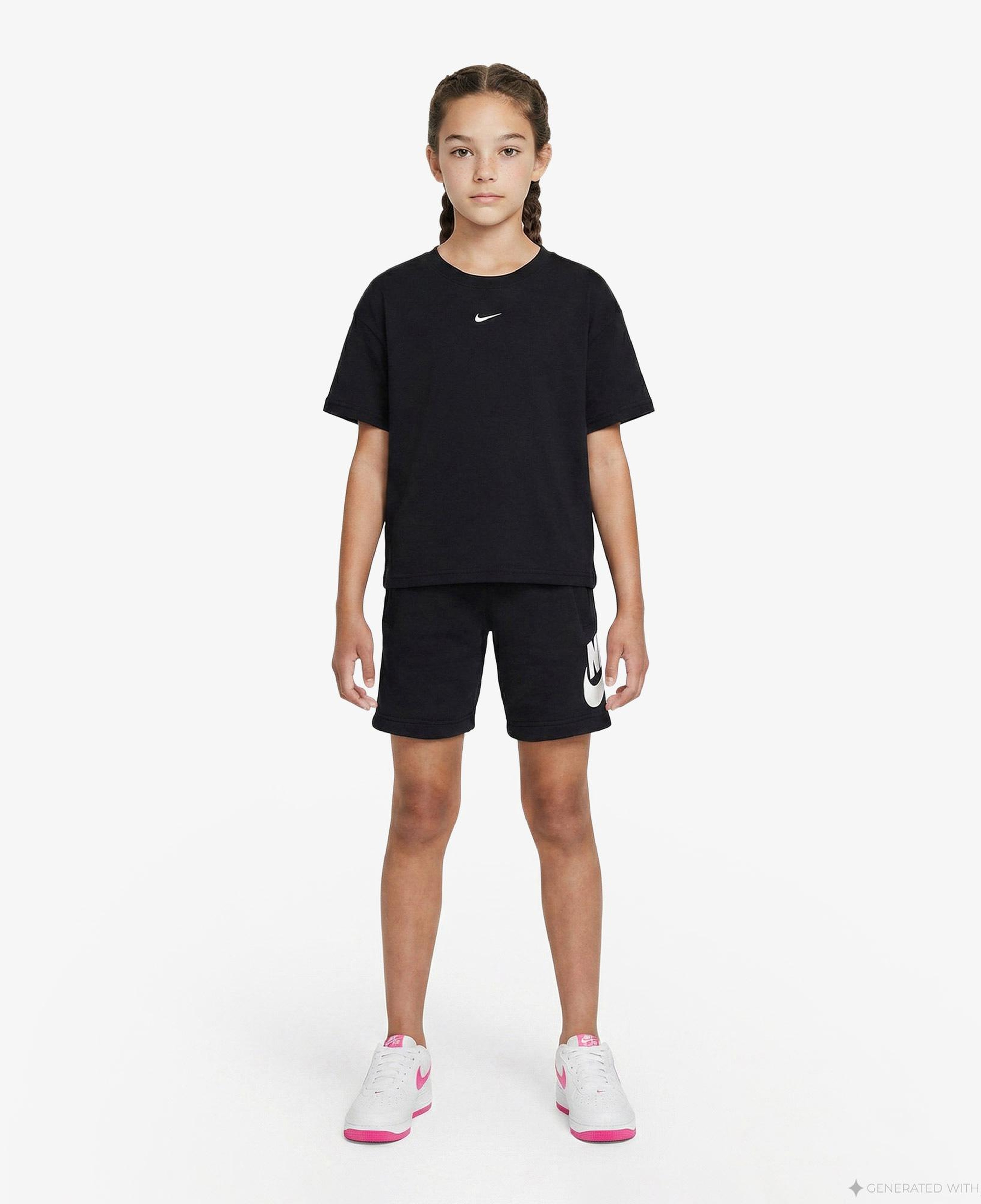 Nike Sportswear Club Fleece Çocuk Siyah Şort