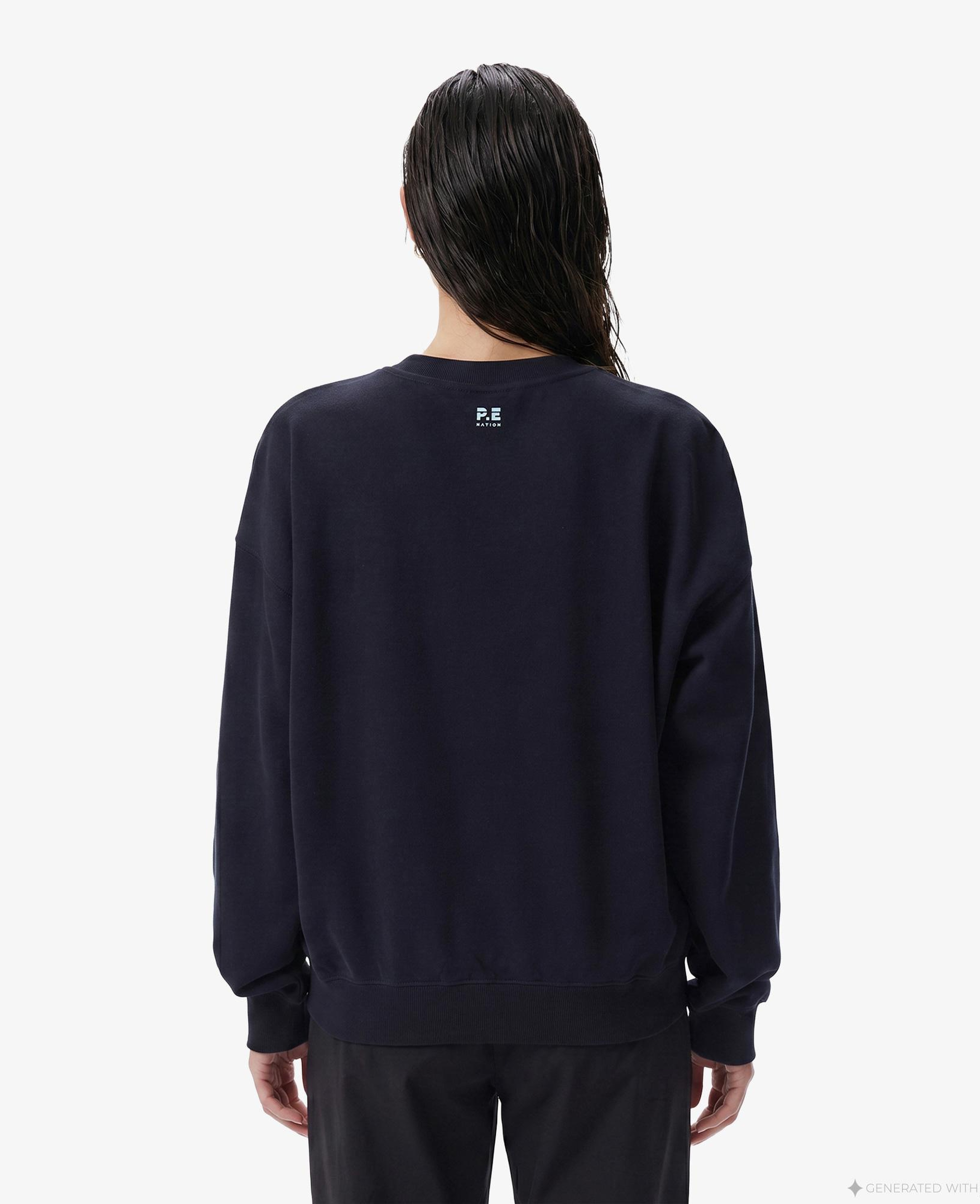 P.E Nation Heritage Kadın Koyu Lacivert Sweatshirt