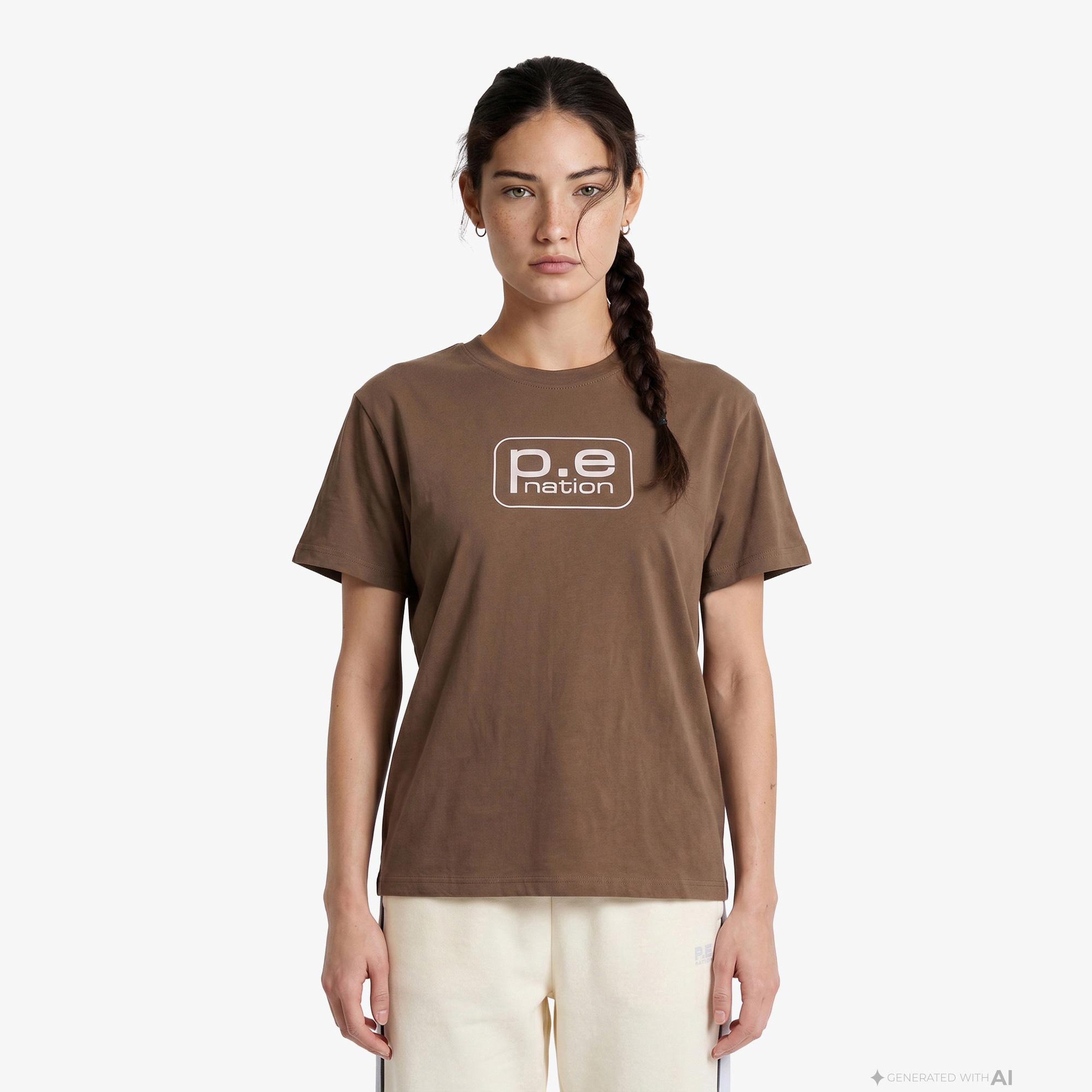P.E Nation Flux Kadın Kahverengi T-Shirt