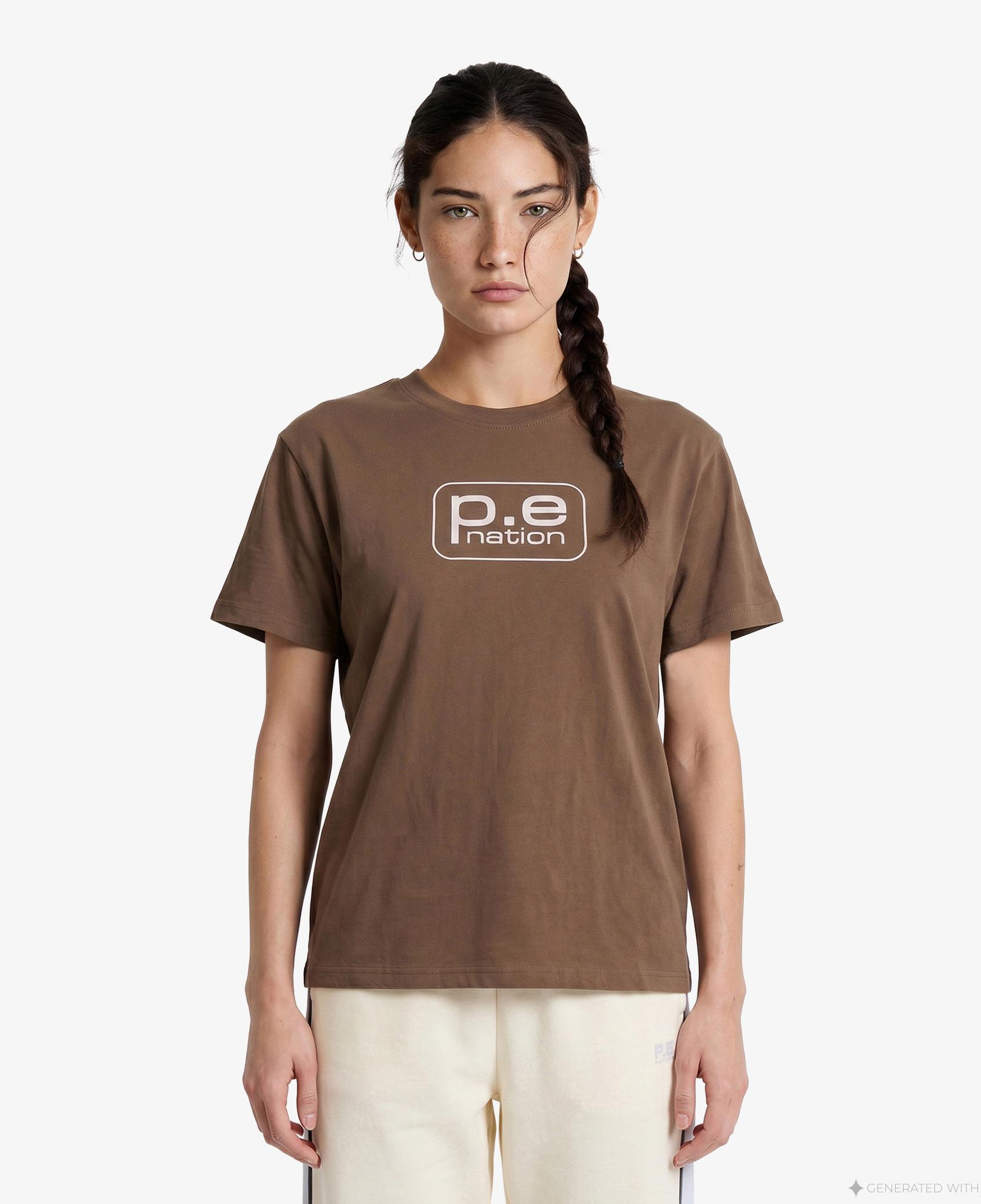 P.E Nation Flux Kadın Kahverengi T-Shirt
