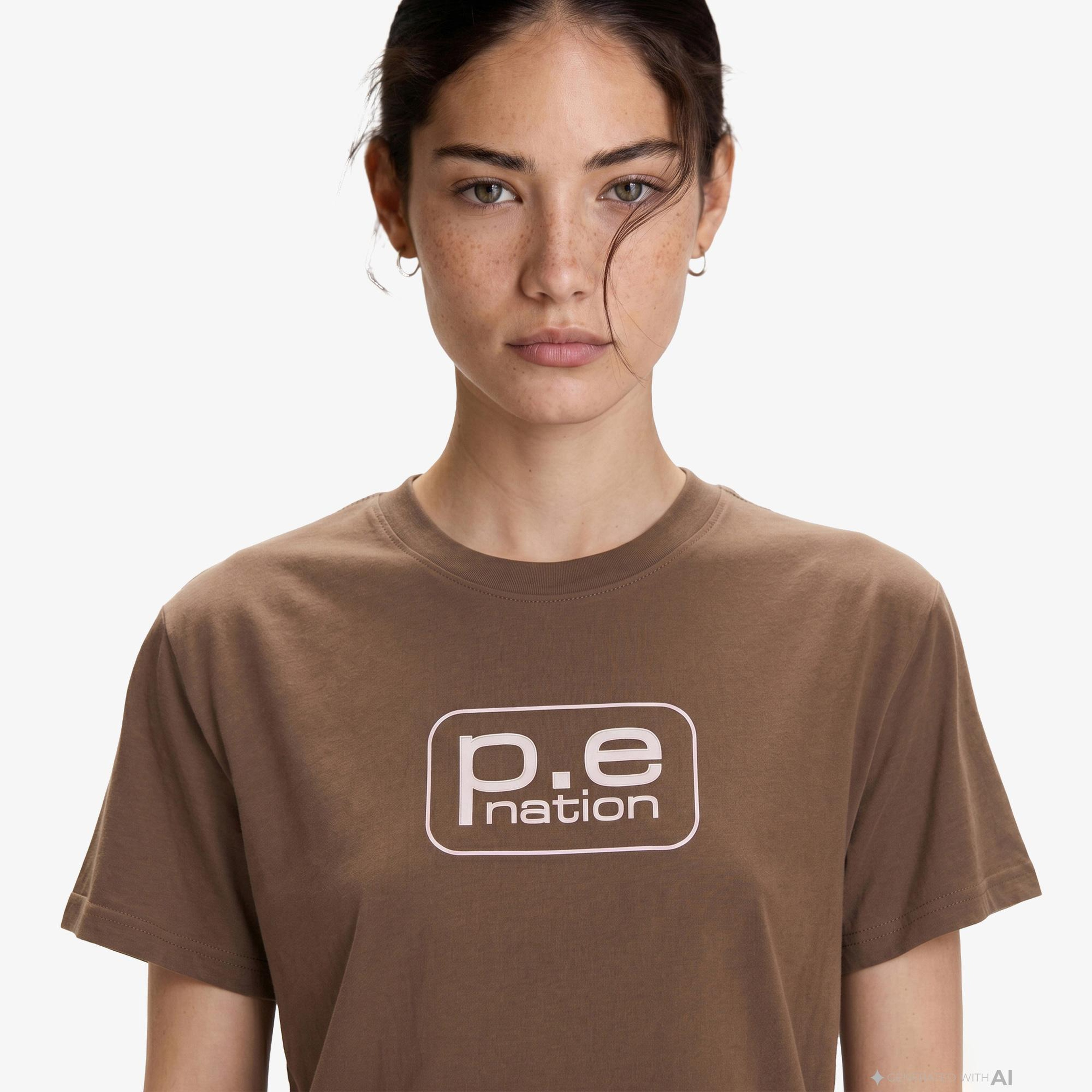 P.E Nation Flux Kadın Kahverengi T-Shirt