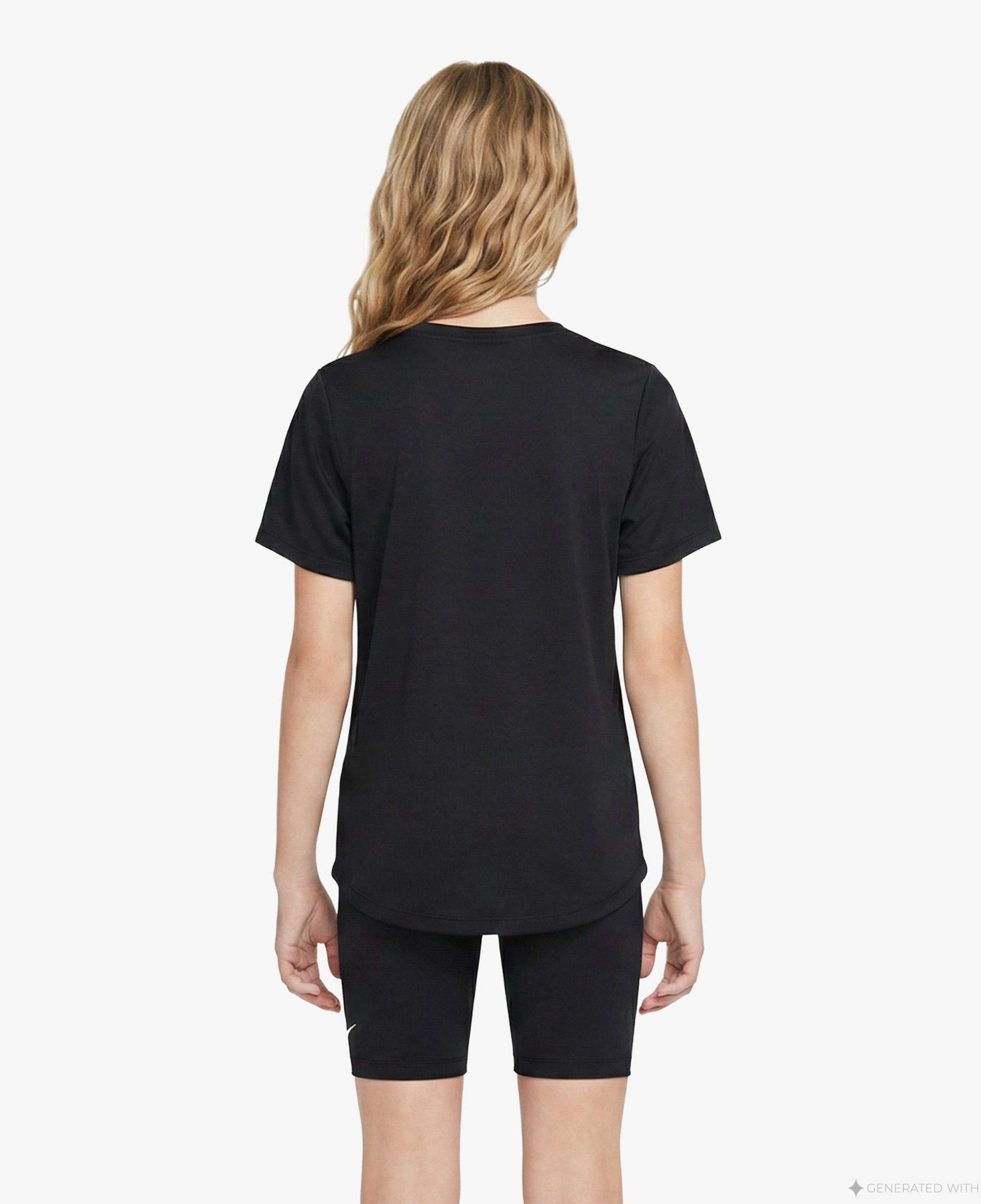 Nike Dri-Fit One Fitted Çocuk Siyah T-Shirt