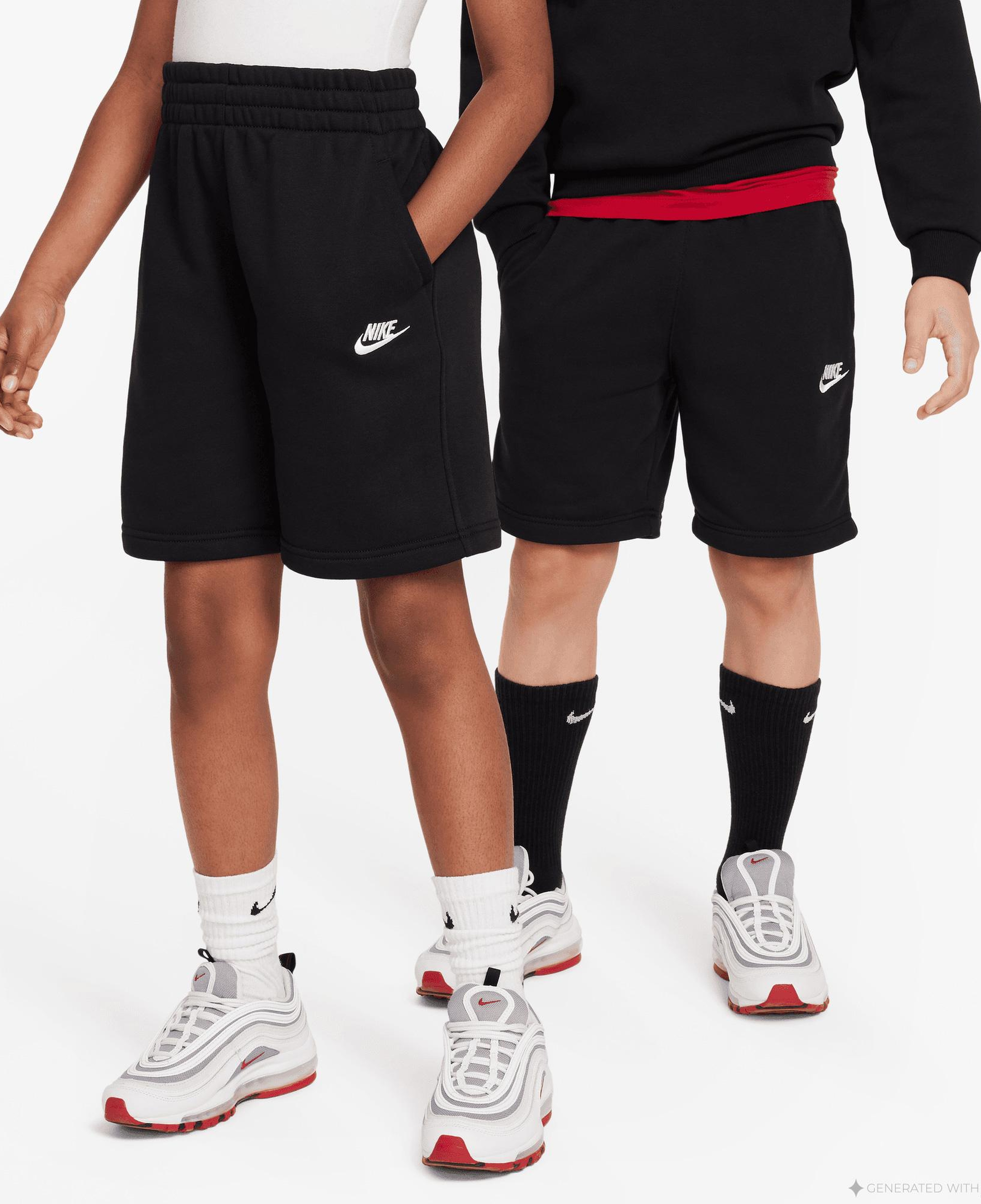 Nike Sportswear Club Fleece Çocuk Siyah Şort