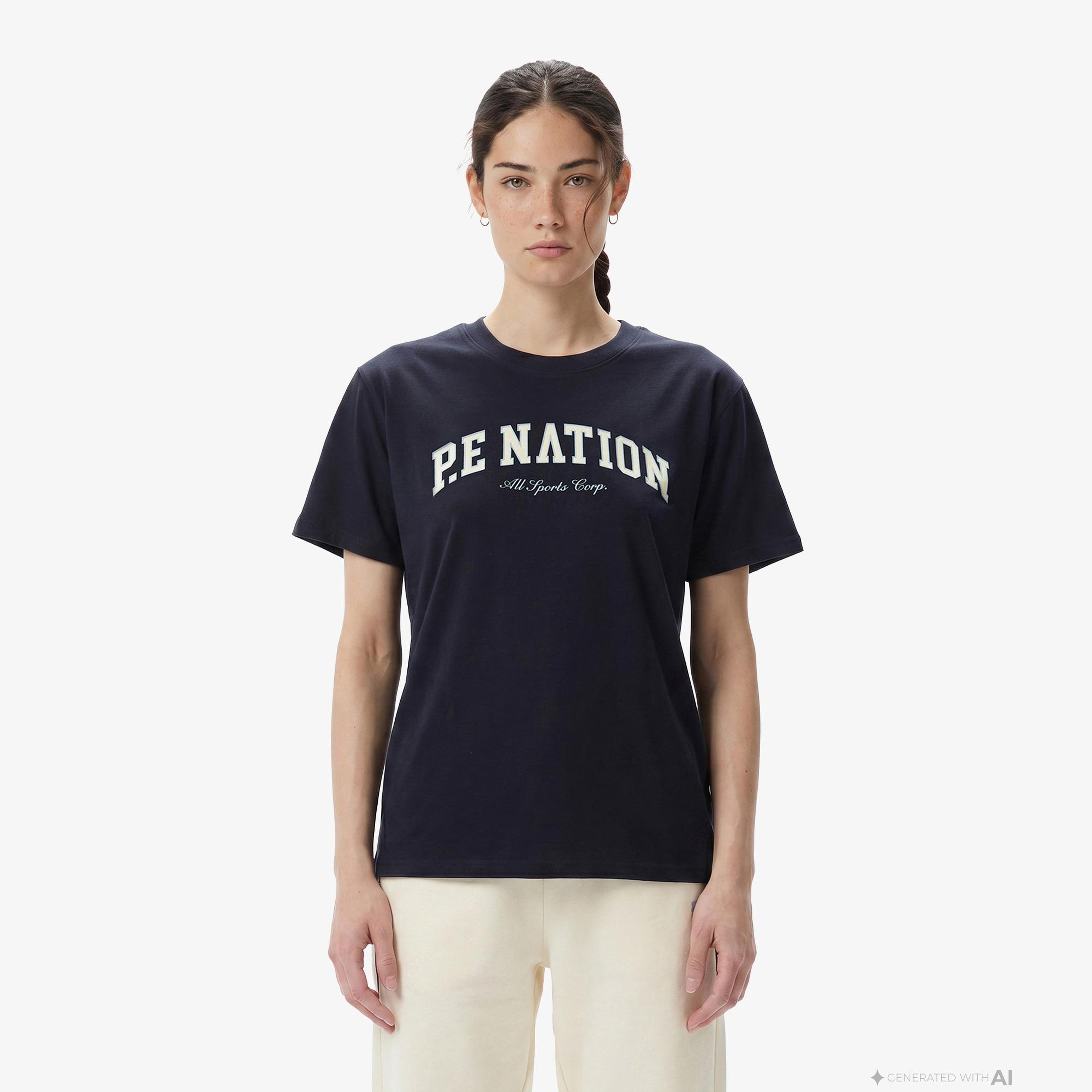P.E Nation Heritage Kadın Lacivert T-Shirt