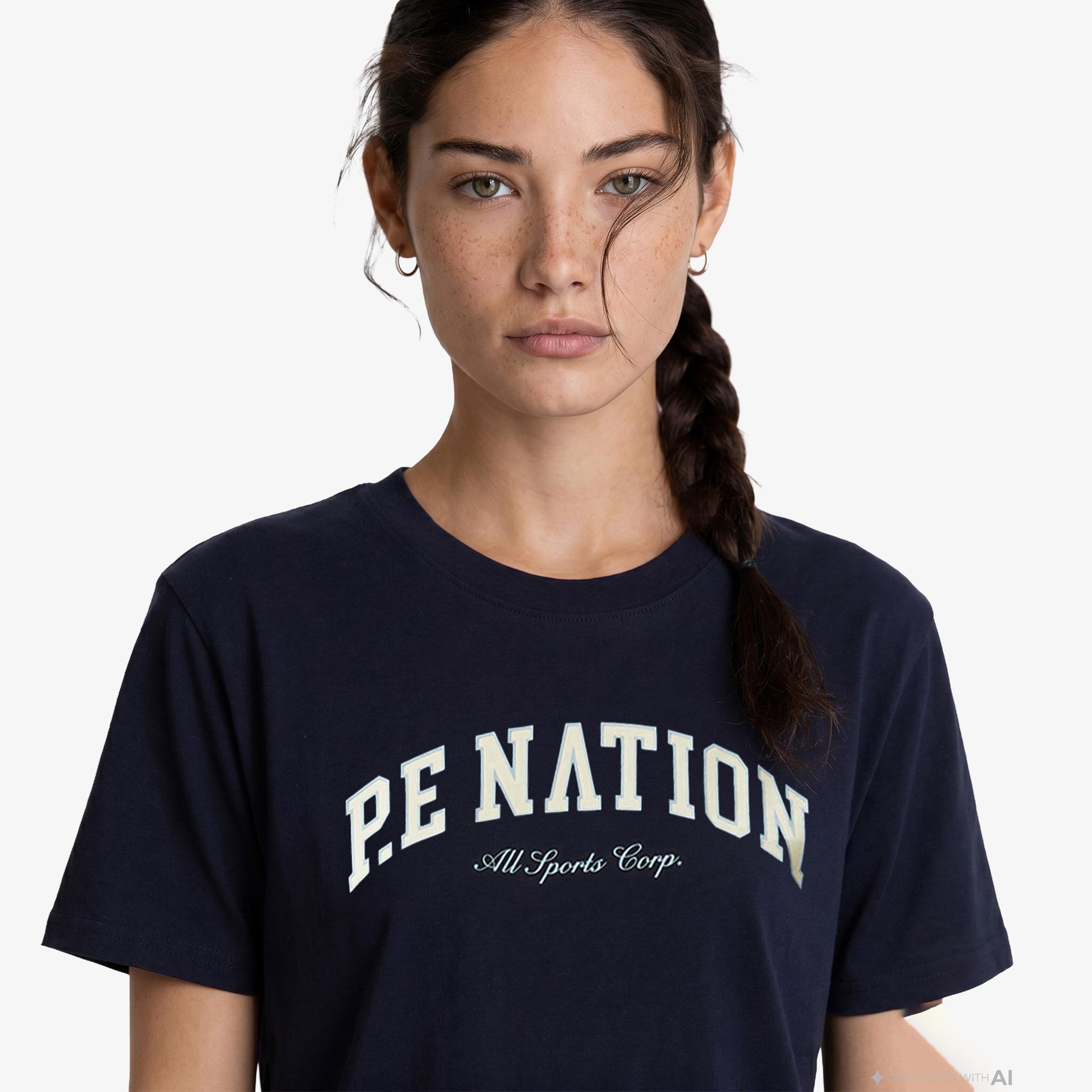P.E Nation Heritage Kadın Lacivert T-Shirt
