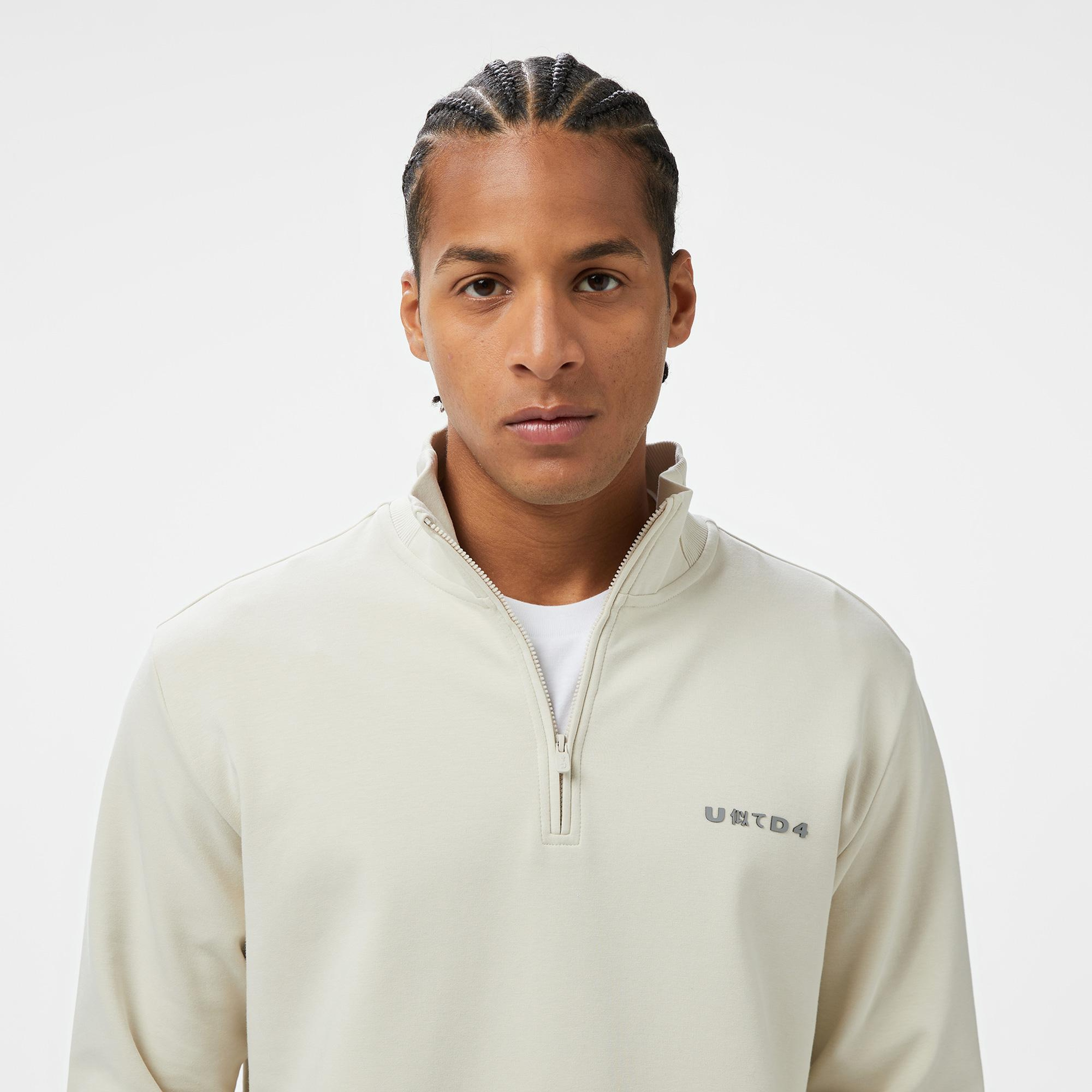 UNITED4 Comfort Erkek Krem Sweatshirt