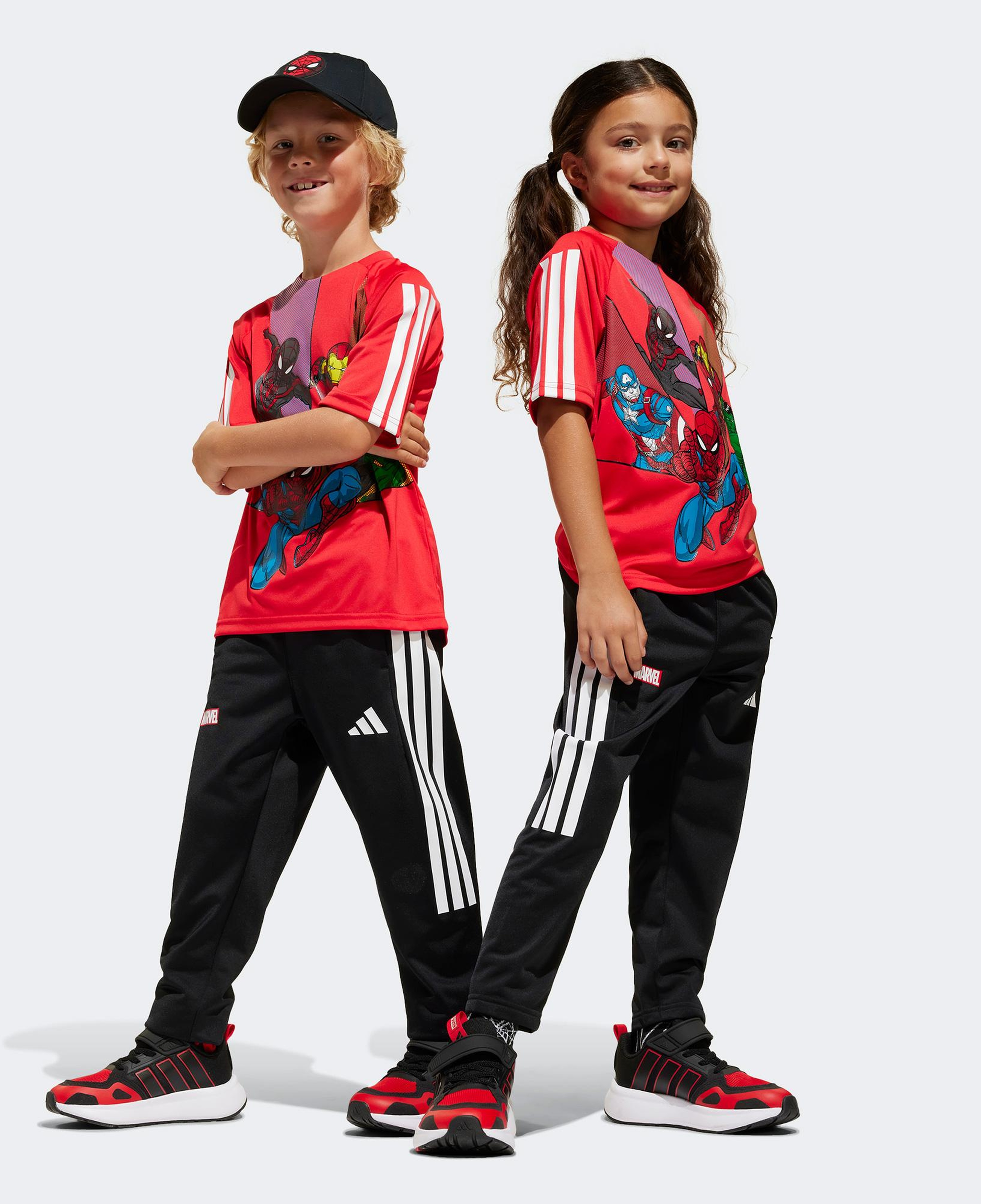 adidas X Marvel Spiderman Çocuk Kırmızı T-Shirt