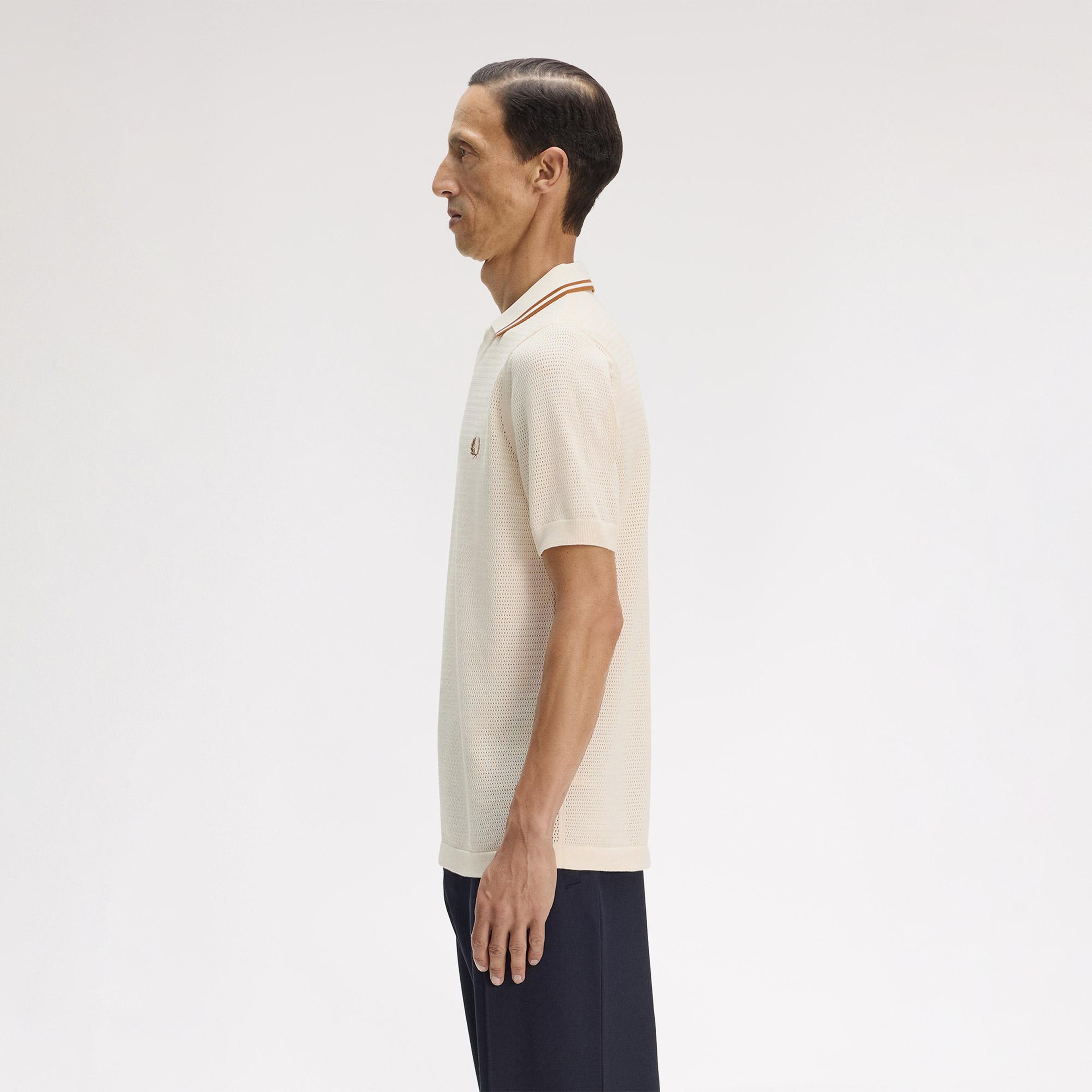 Fred Perry Erkek Krem Polo