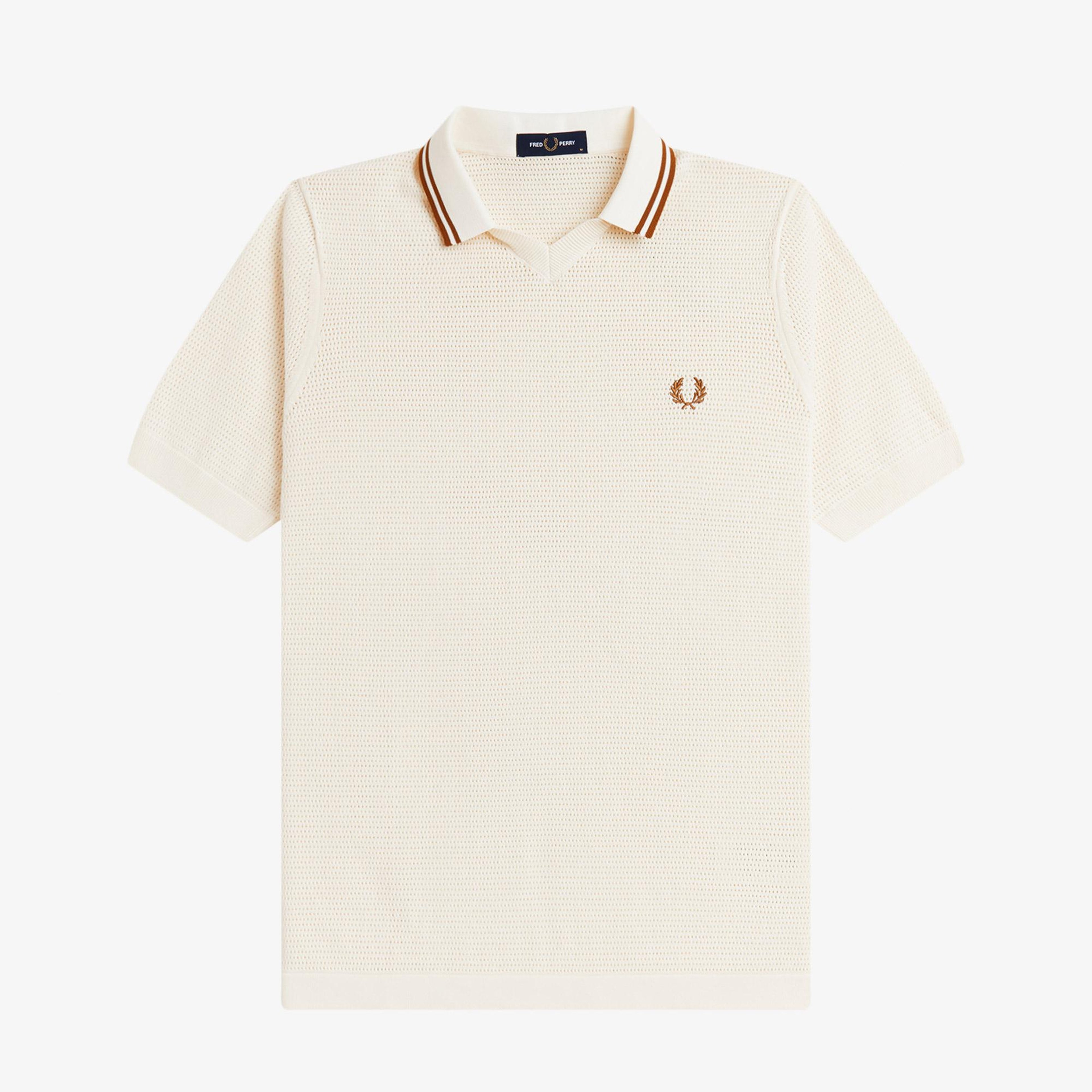 Fred Perry Erkek Krem Polo