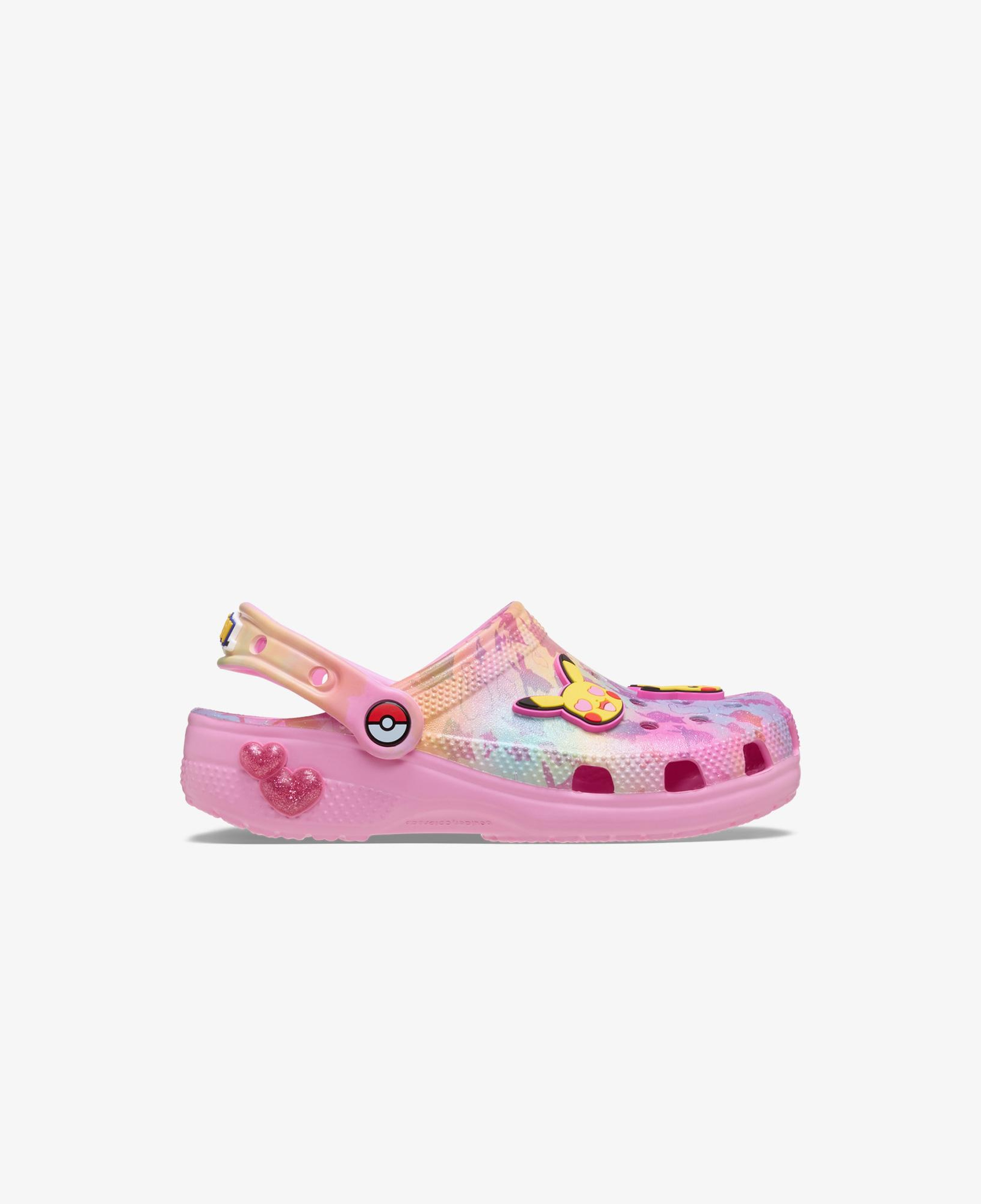 Crocs Pikachu Pink Classic Clog Çocuk Renkli Terlik
