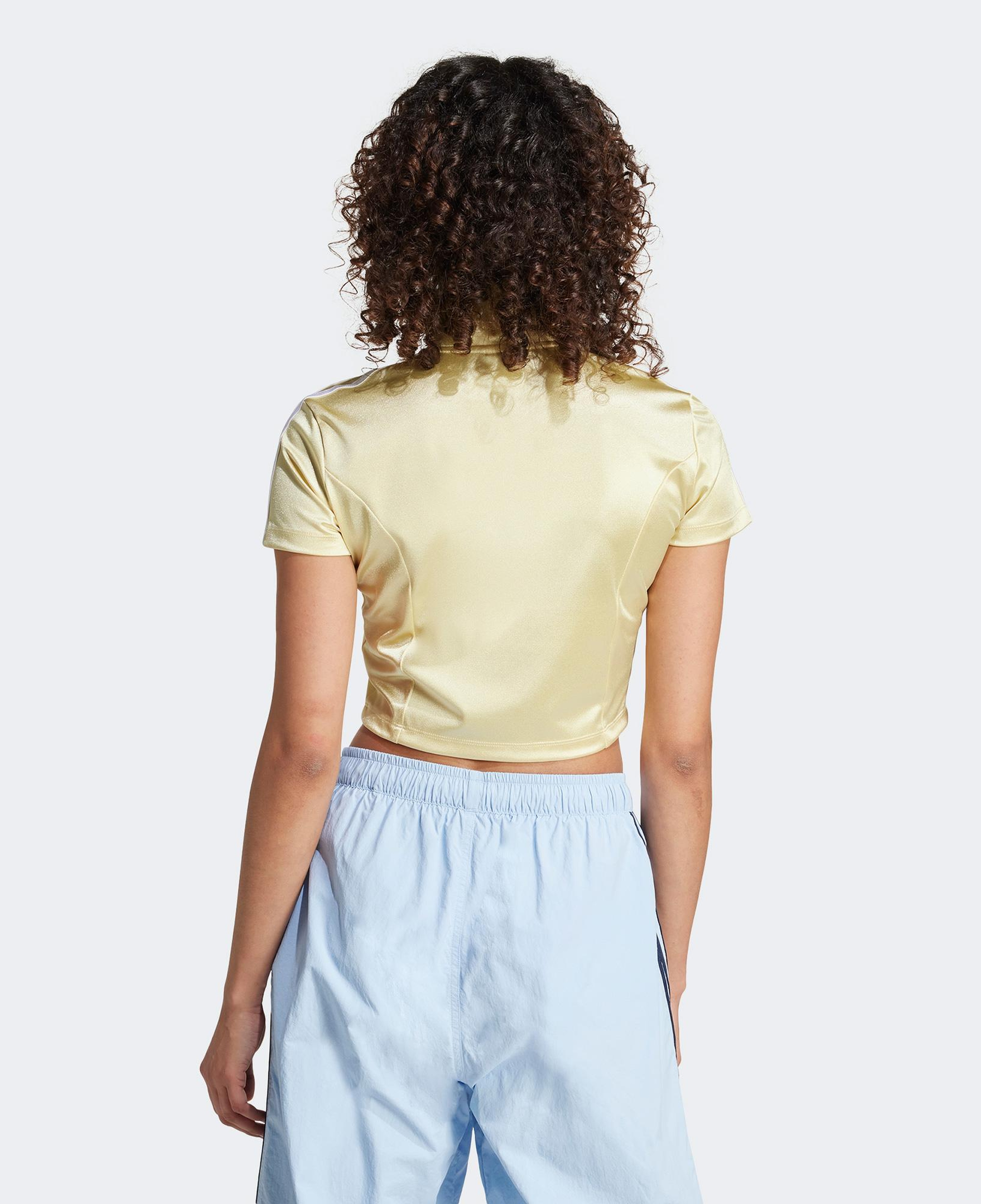 adidas Originals Full Zipped Kadın Sarı Crop Üst
