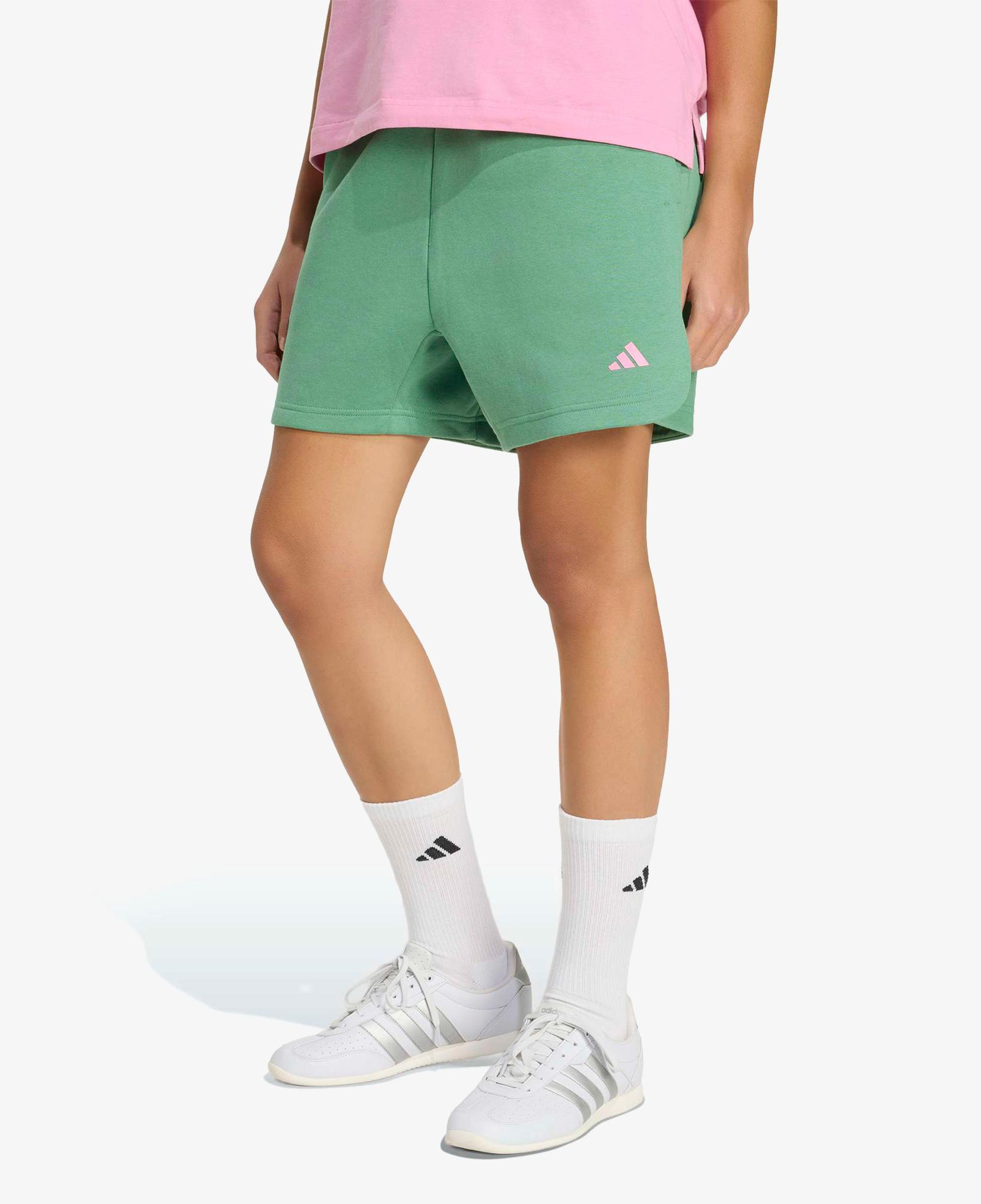 adidas 3Ss Fleece Kadın Yeşil Şort