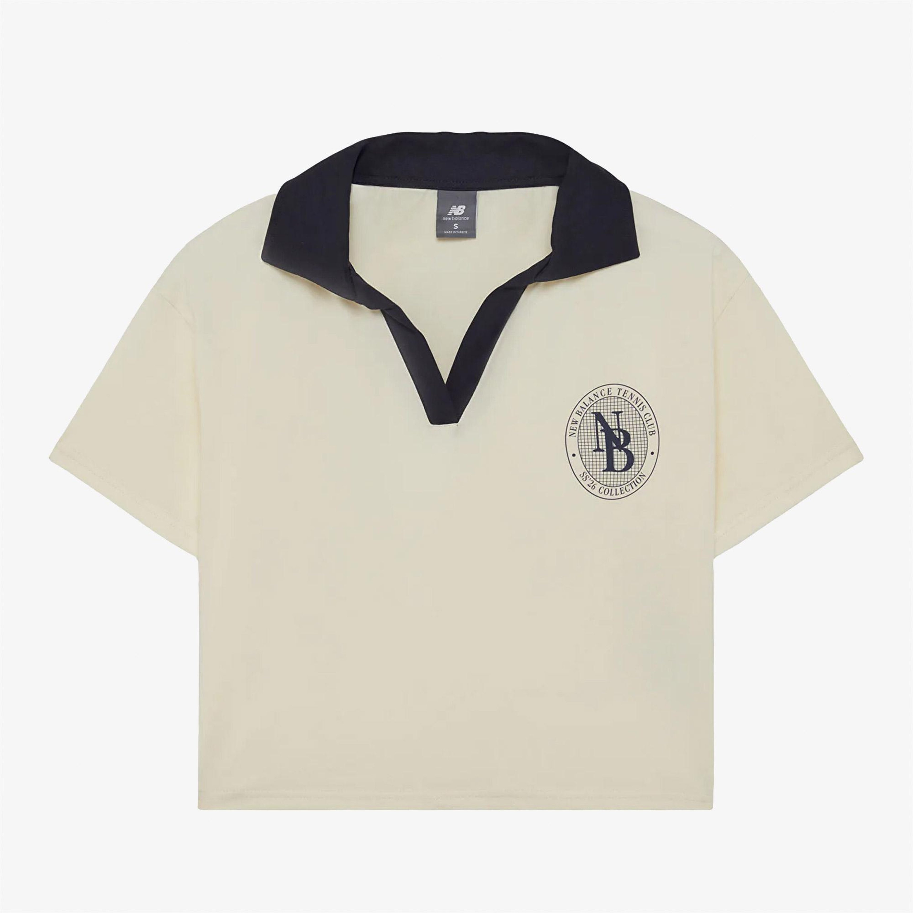 New Balance WNT1610 Lifestyle Kadın Krem T-Shirt