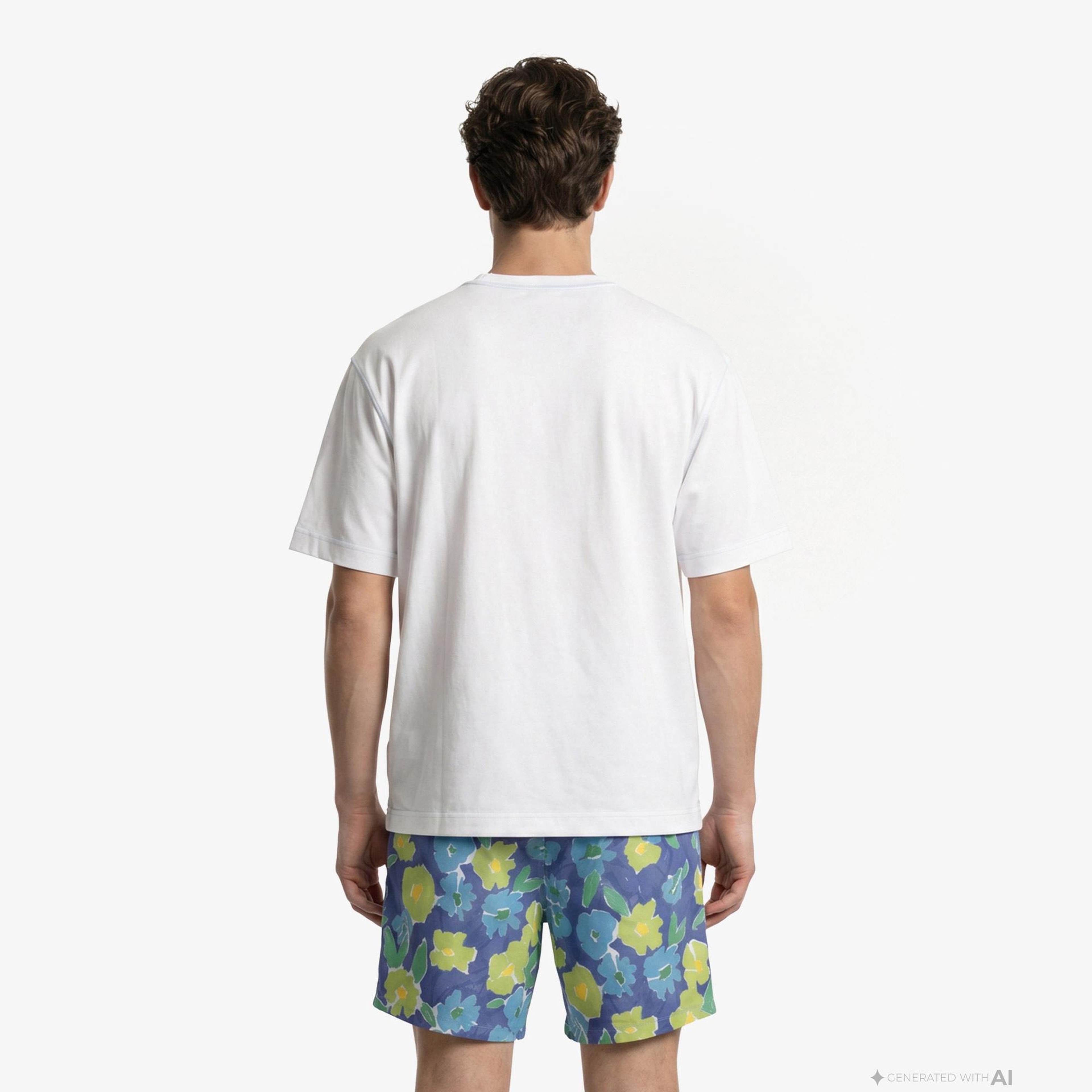 Les Benjamins 002 Erkek Beyaz T-Shirt