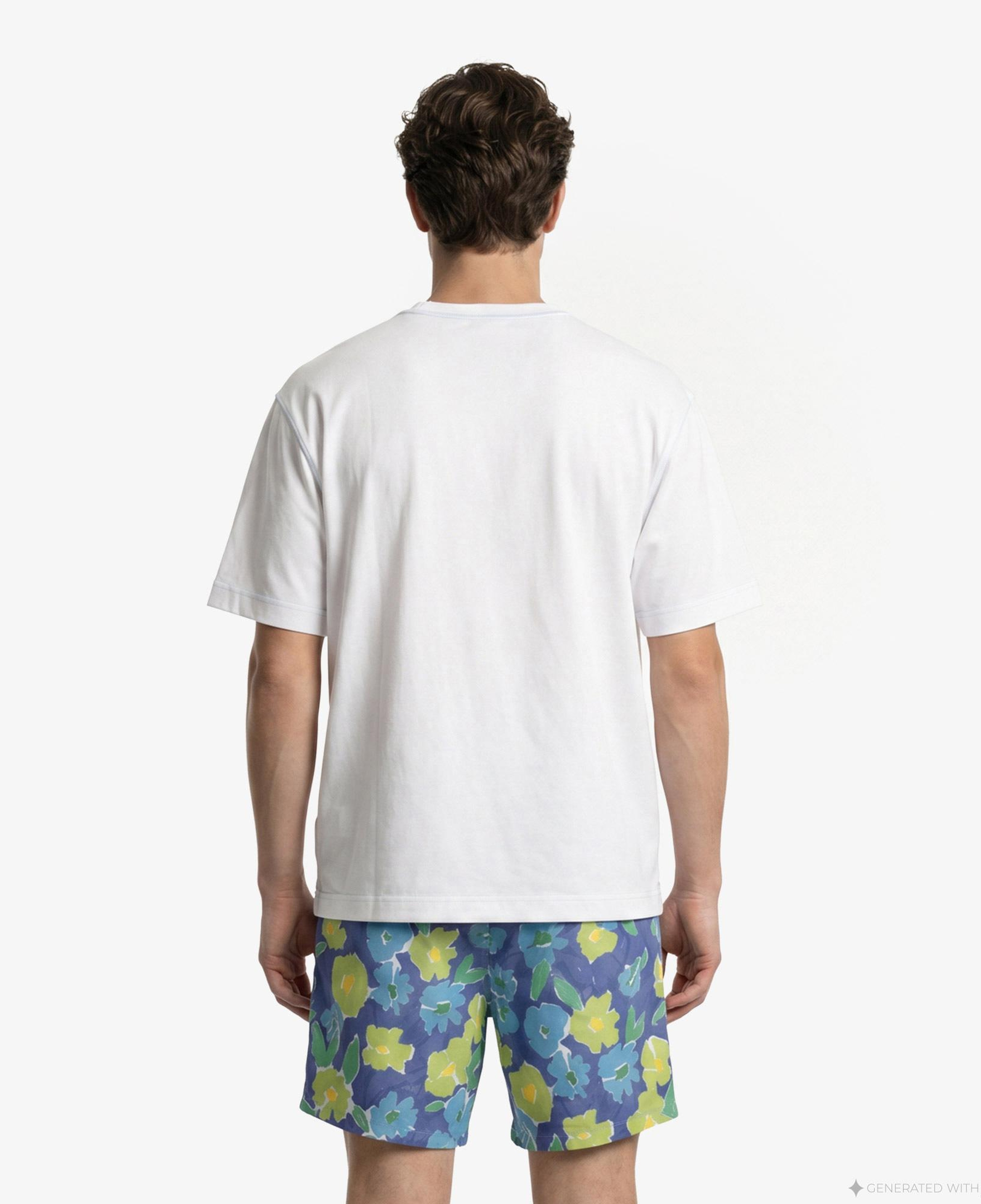 Les Benjamins 002 Erkek Beyaz T-Shirt