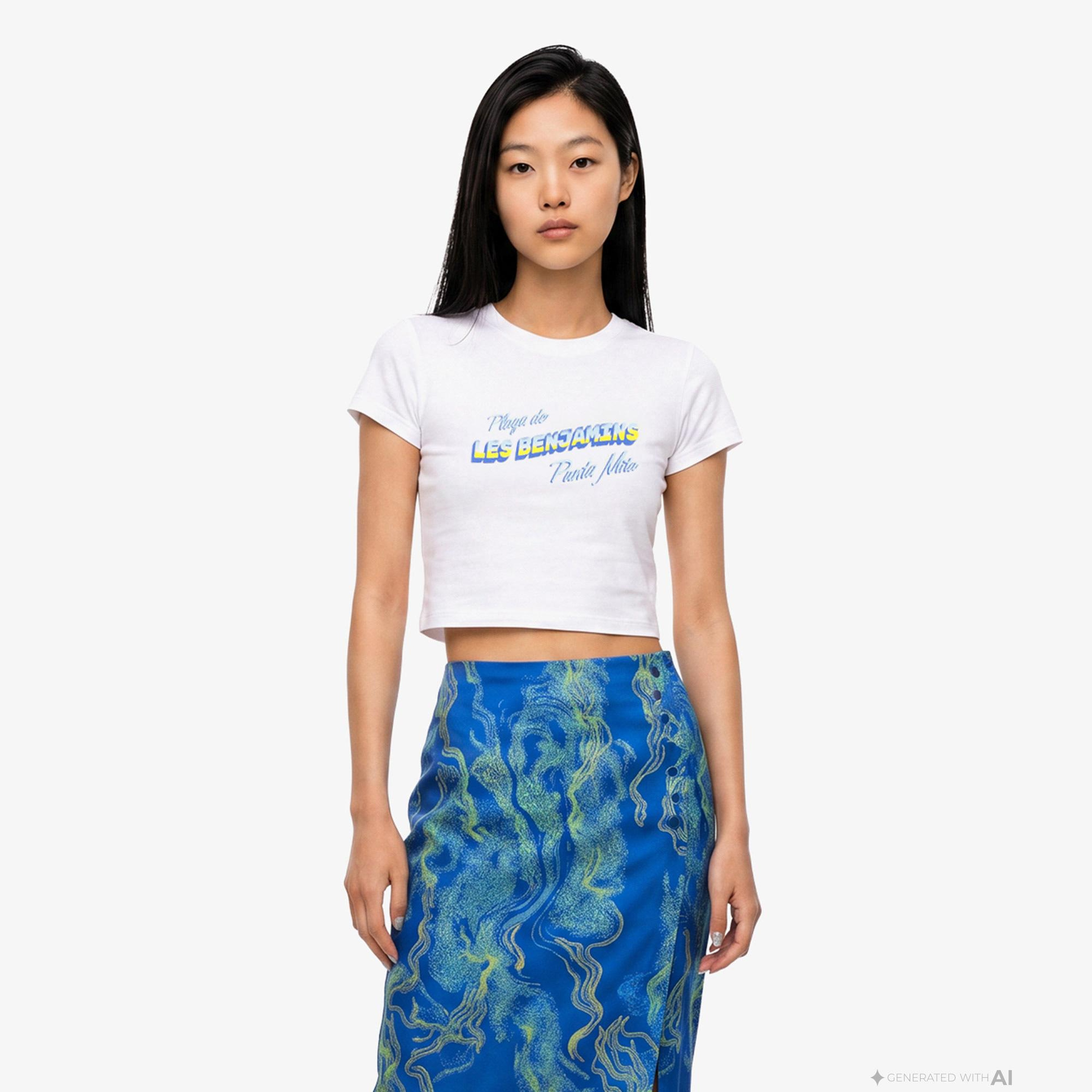 Les Benjamins 003 Kadın Beyaz T-Shirt