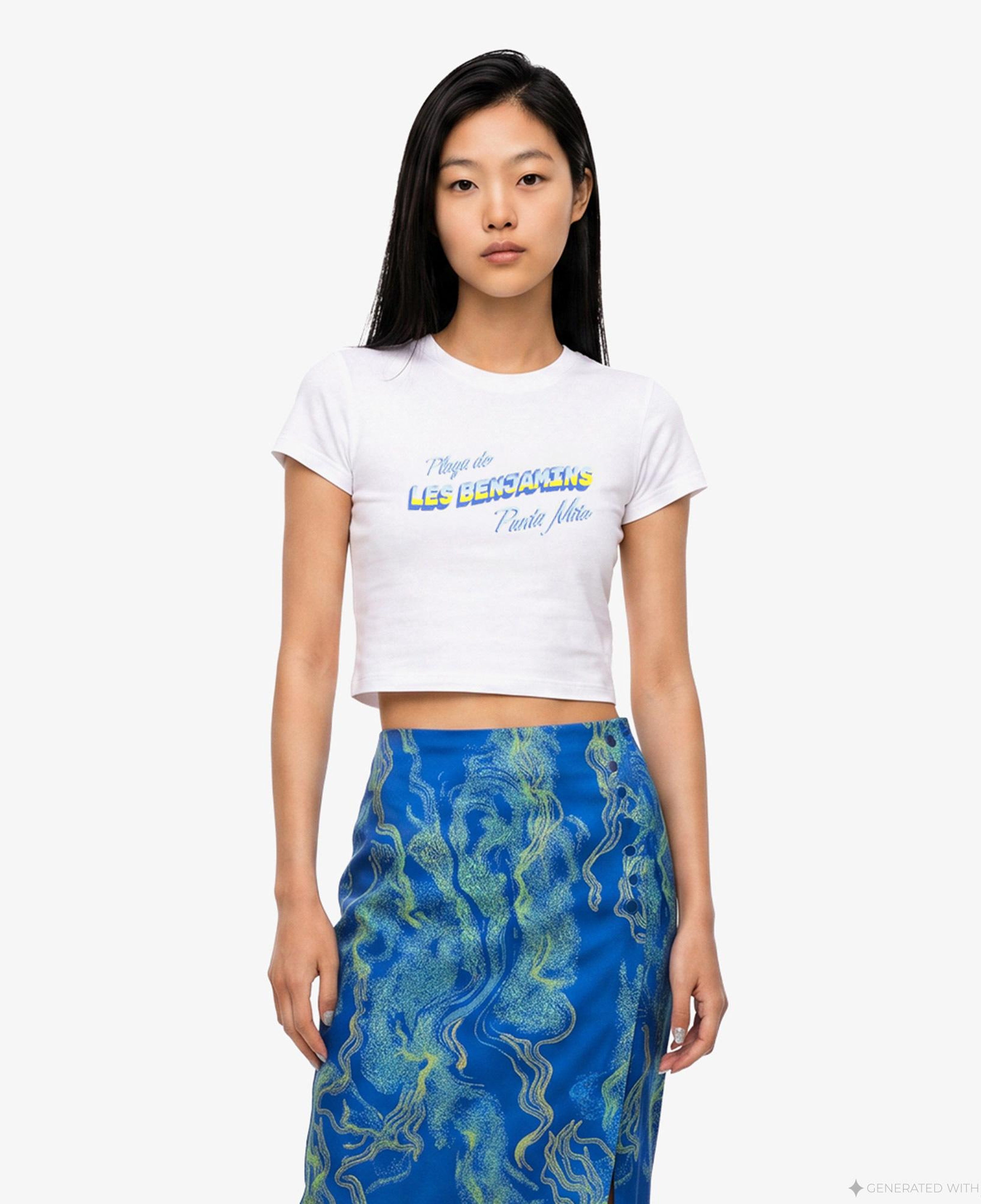 Les Benjamins 003 Kadın Beyaz T-Shirt
