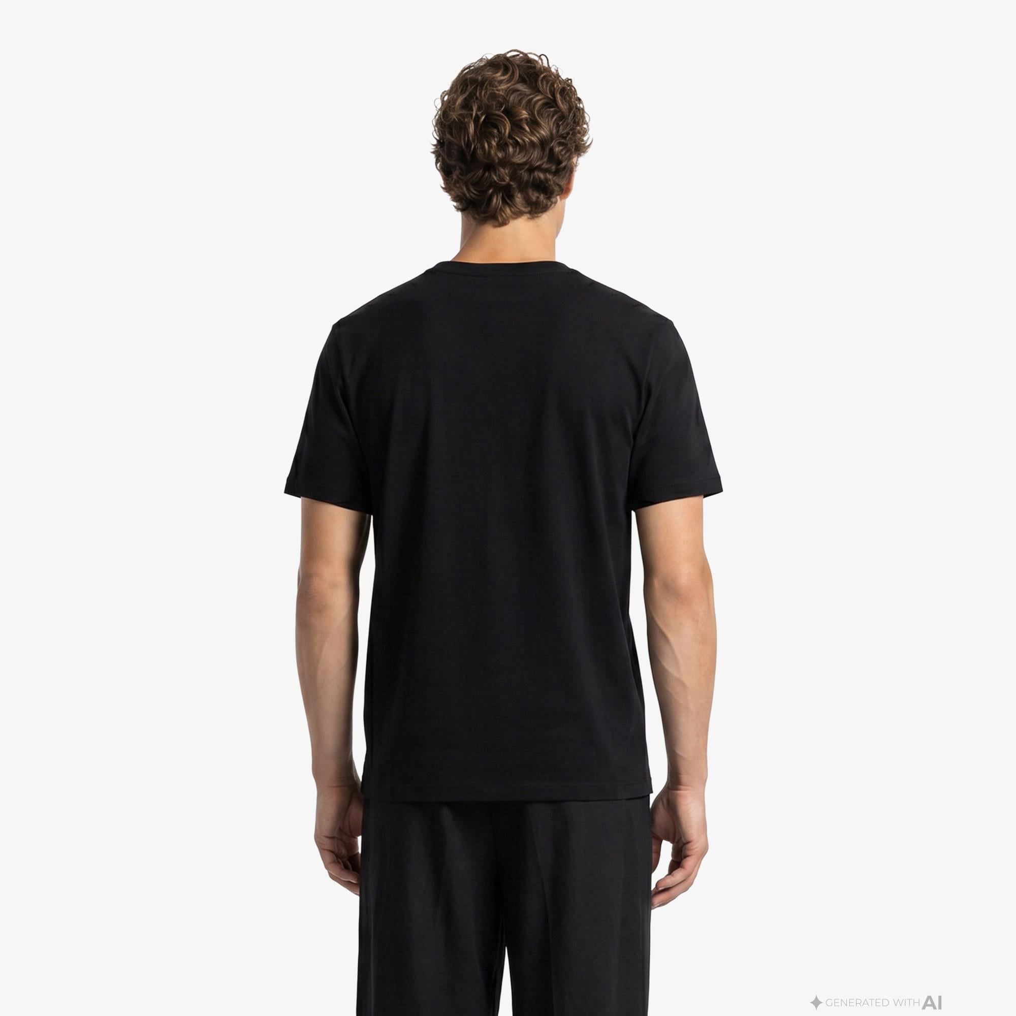 Fred Perry Crew Neck Erkek Siyah T-Shirt