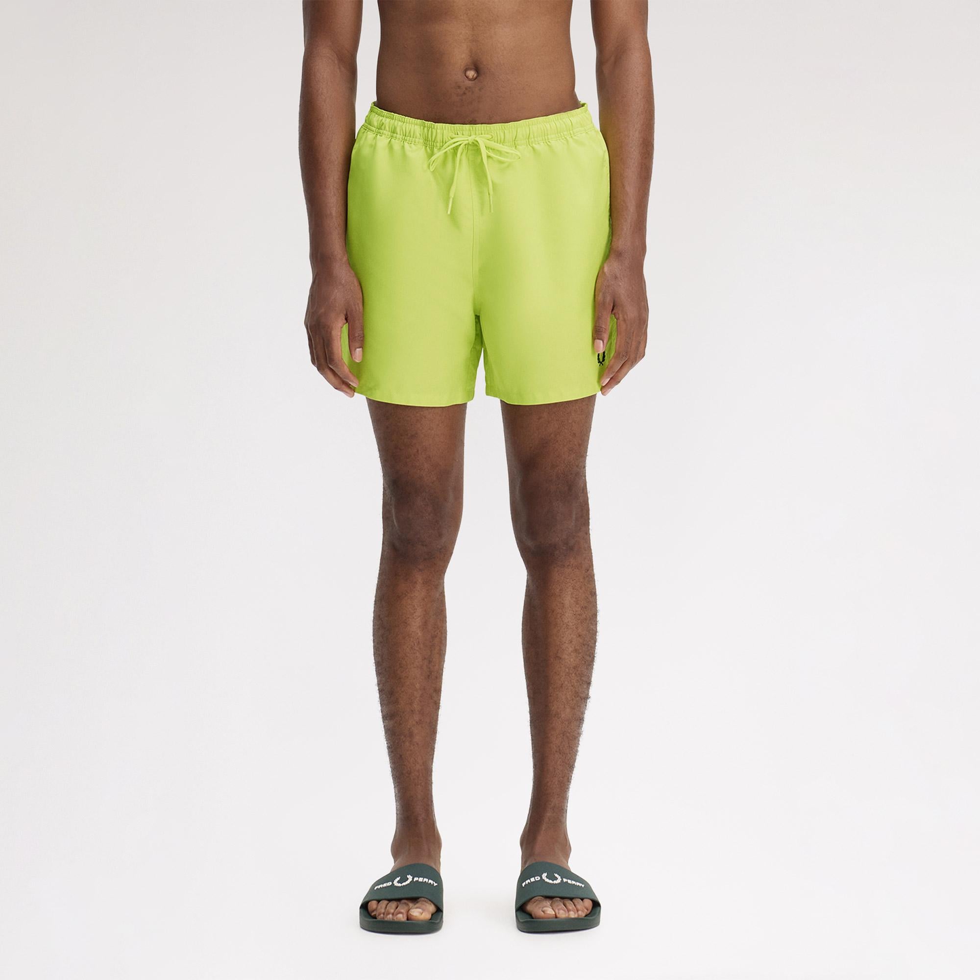 Fred Perry Erkek Sarı Deniz Şortu