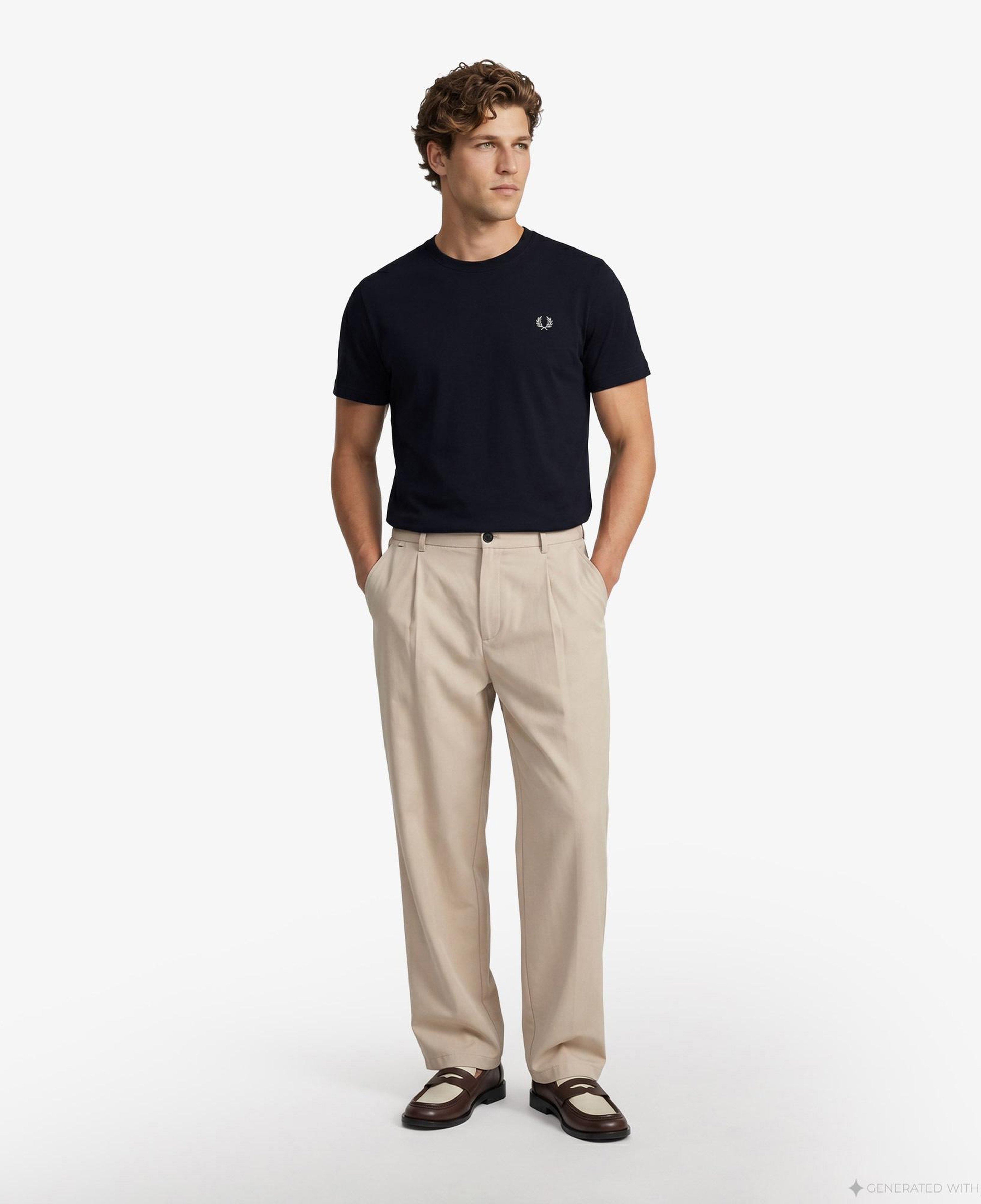 Fred Perry Crew Neck Erkek Lacivert T-Shirt