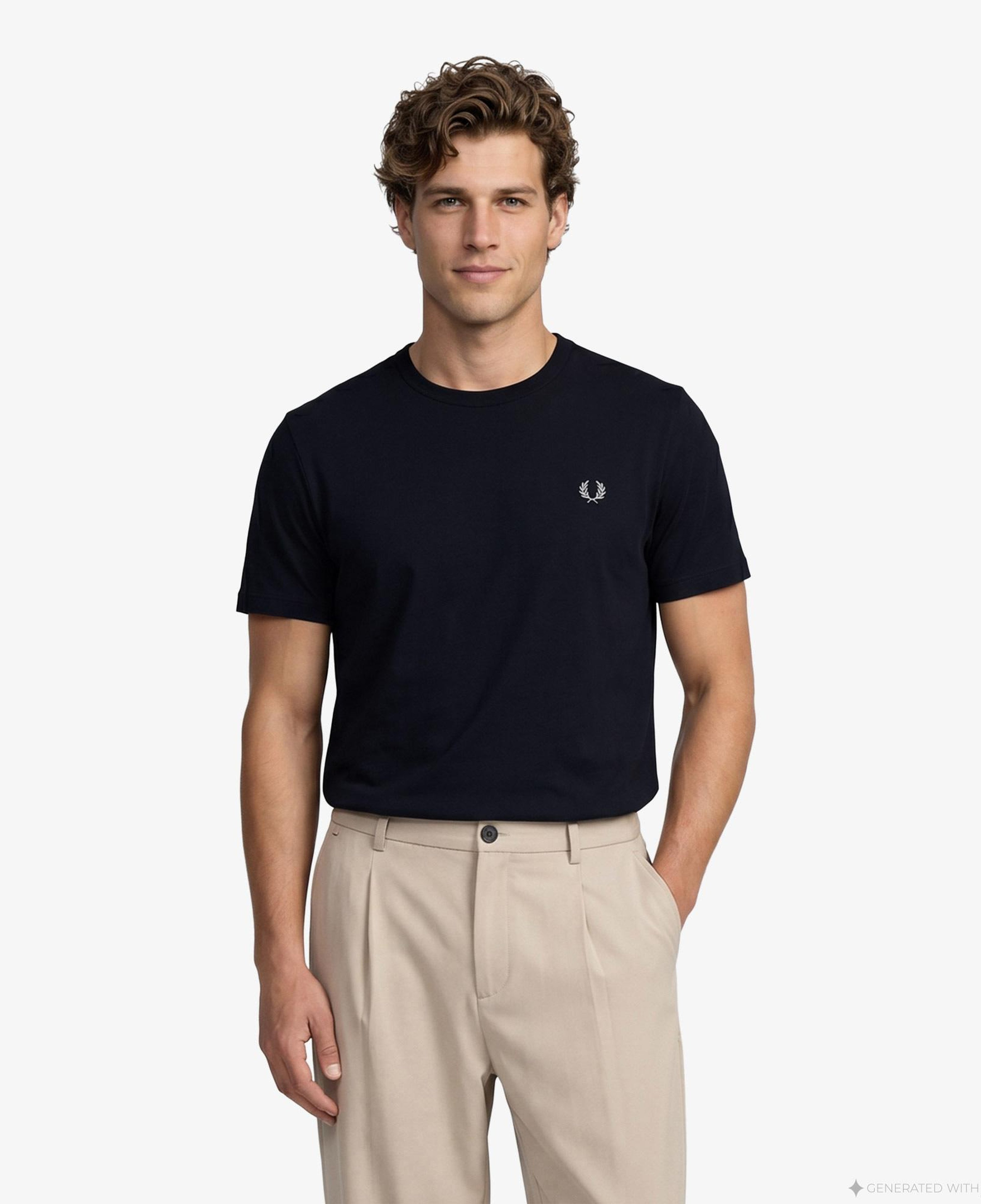 Fred Perry Crew Neck Erkek Lacivert T-Shirt