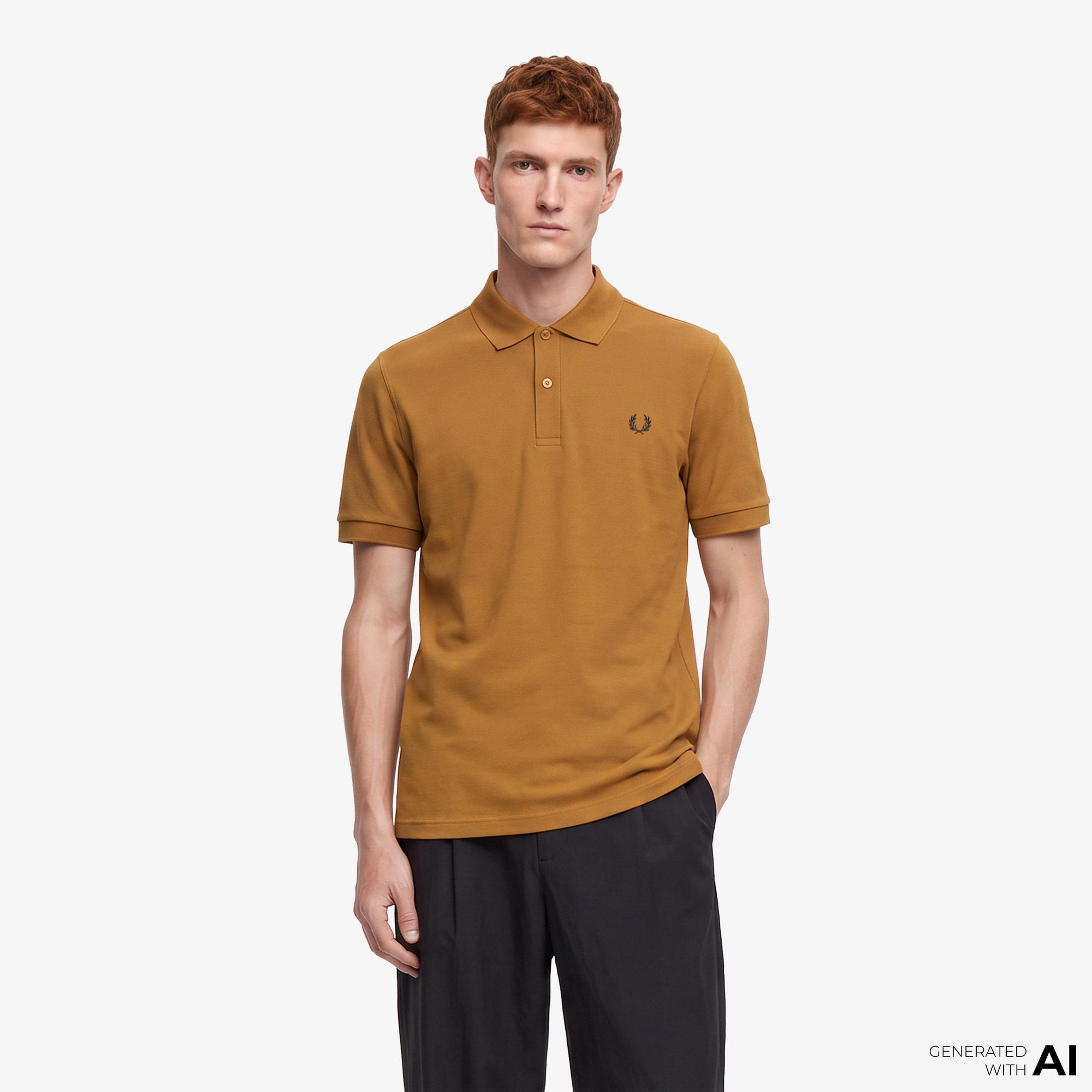 Fred Perry Erkek Kahverengi Polo