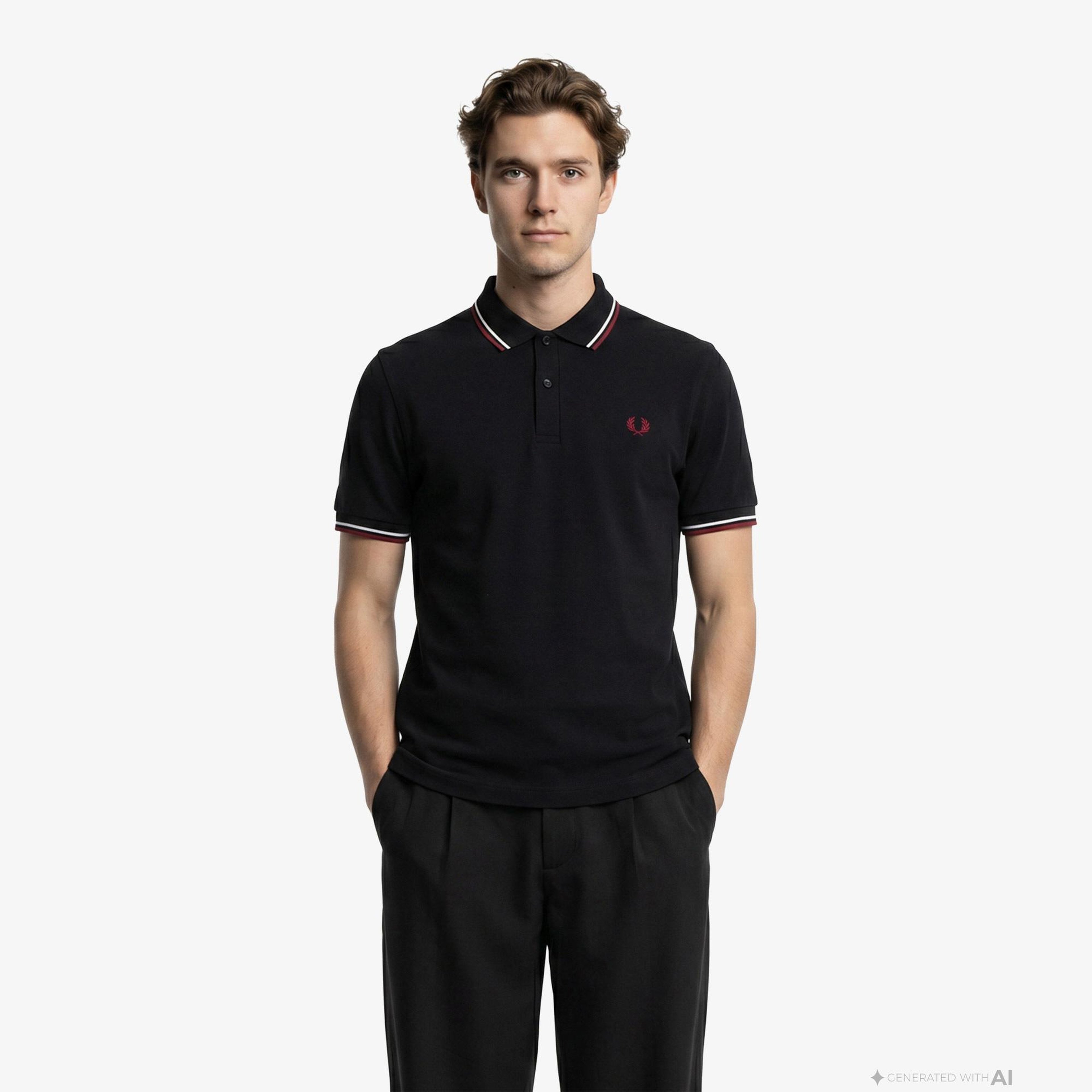 Fred Perry The Twin Tipped Erkek Lacivert Polo